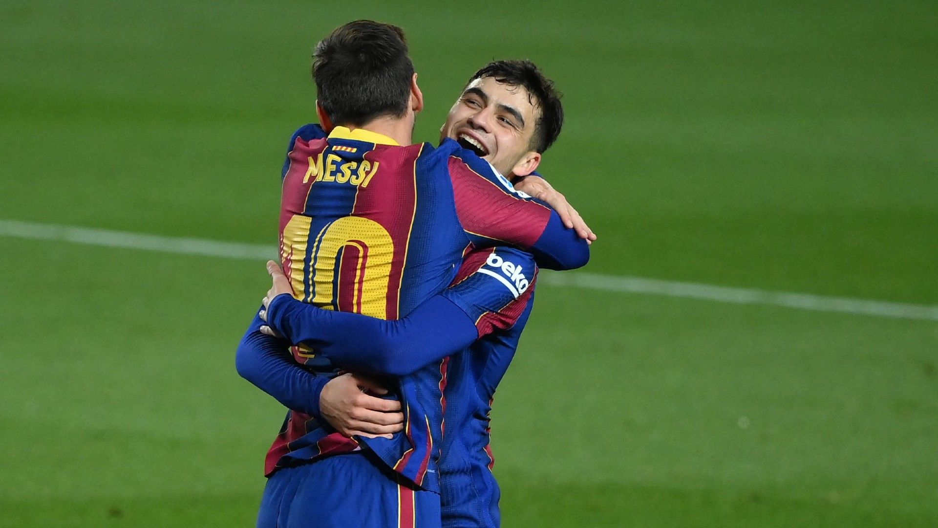 Pedri Messi Barcelona 2021