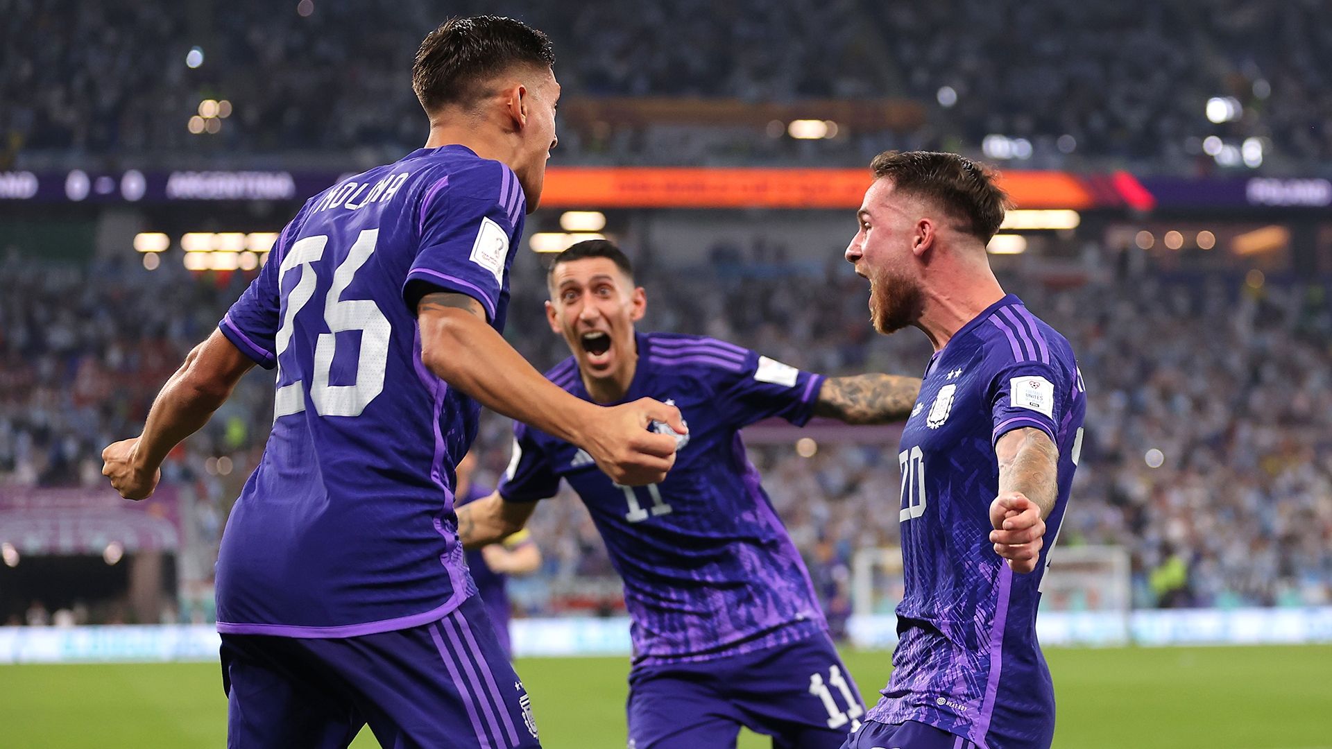 Alexis Mac Alliser Nahuel Molina Argentina Polonia Qatar 2022