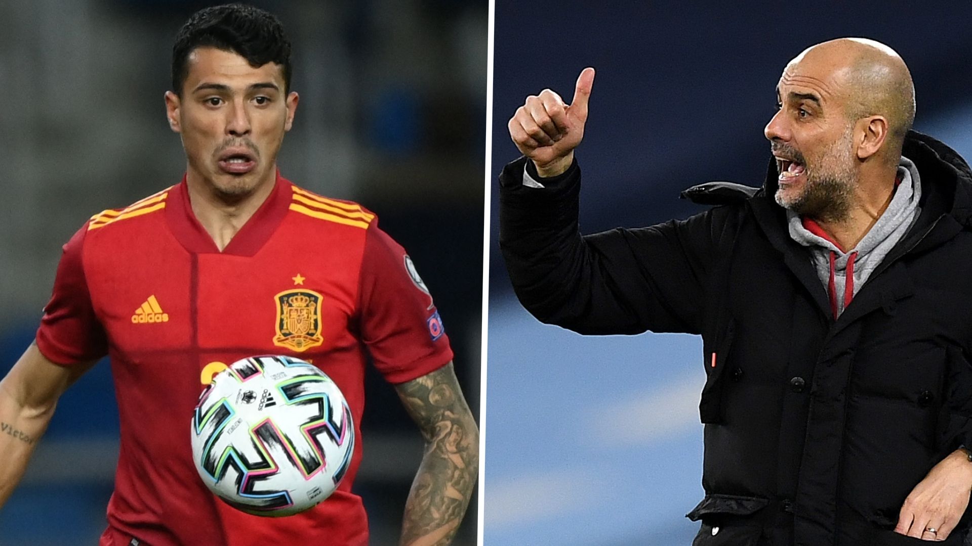 Pedro Porro Pep Guardiola Spain Man City GFX