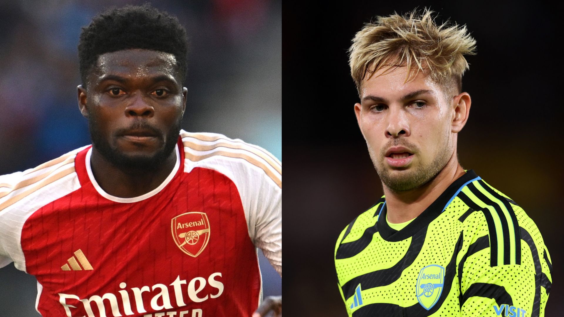 Thomas Partey Martin Odegaard Arsenal split