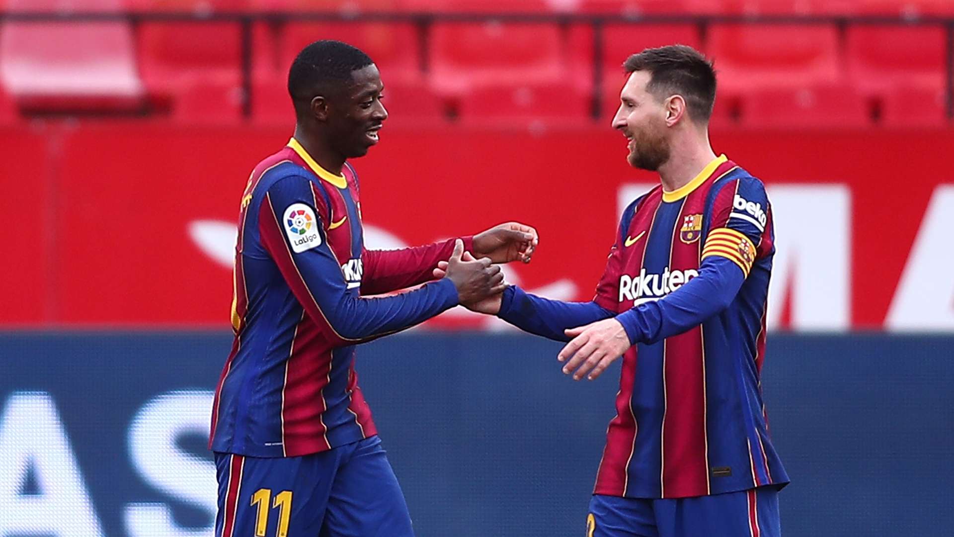 Dembélé y Messi, Barcelona
