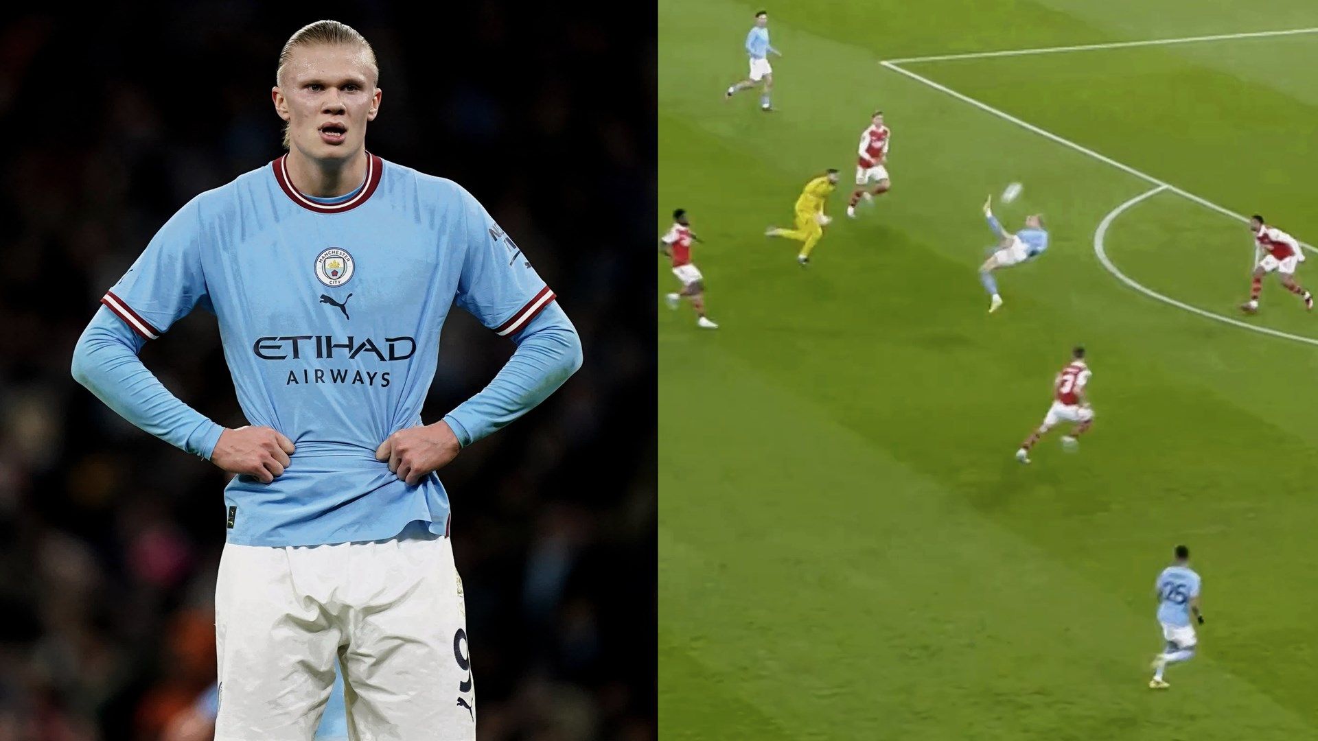 ONLY GERMANY GFX Erling Haaland Manchester City Arsenal FA Cup 2023