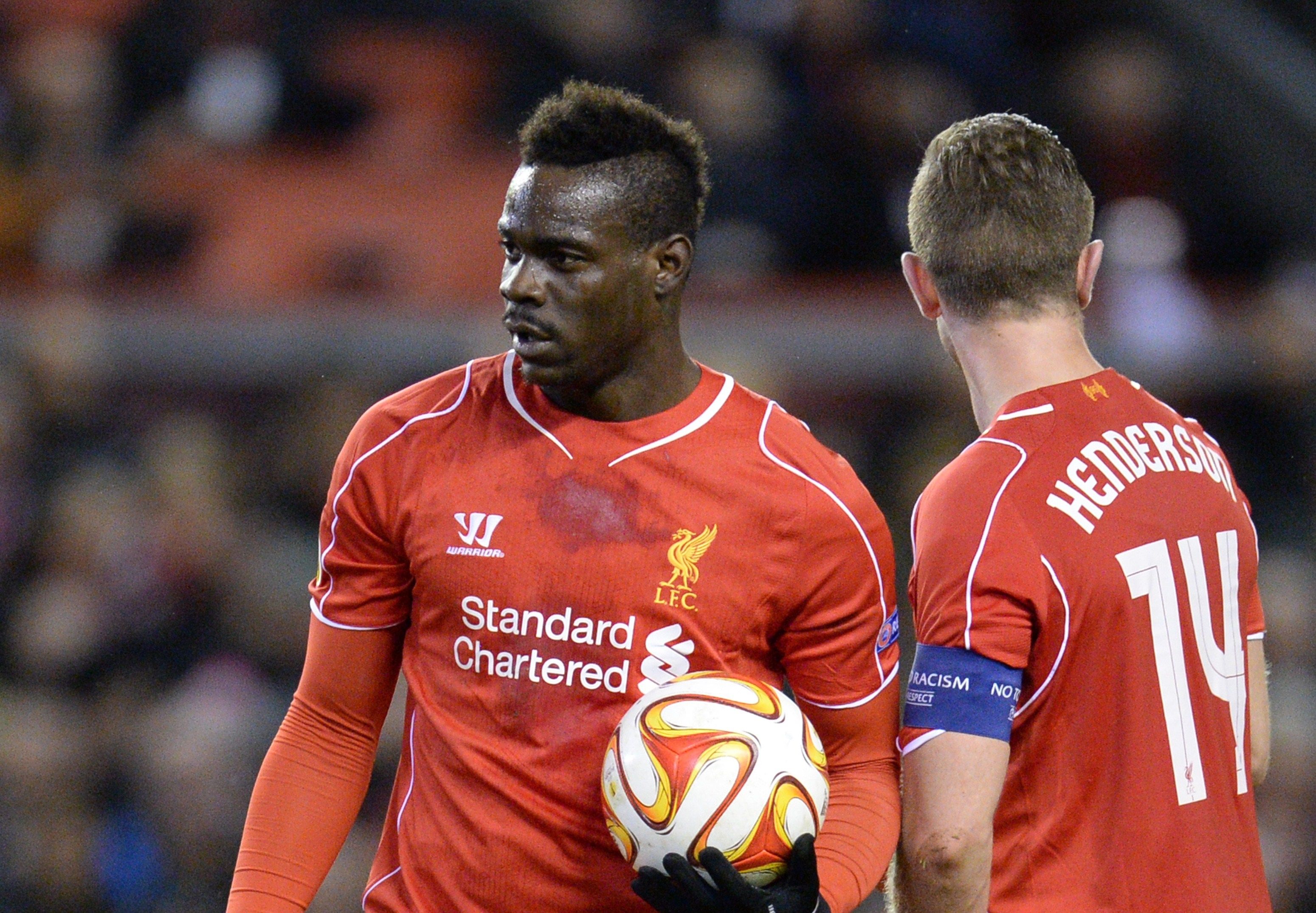 Mario Balotelli Jordan Henderson Liverpool vs Besiktas JK