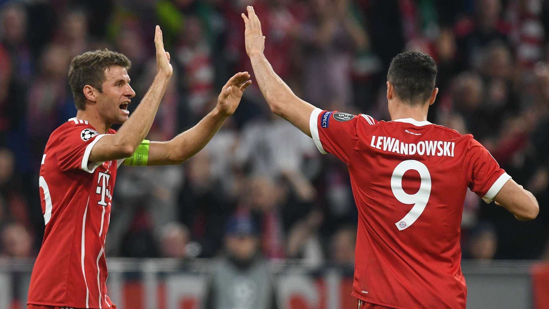Thomas Muller Robert Lewandowski Bayern Munich