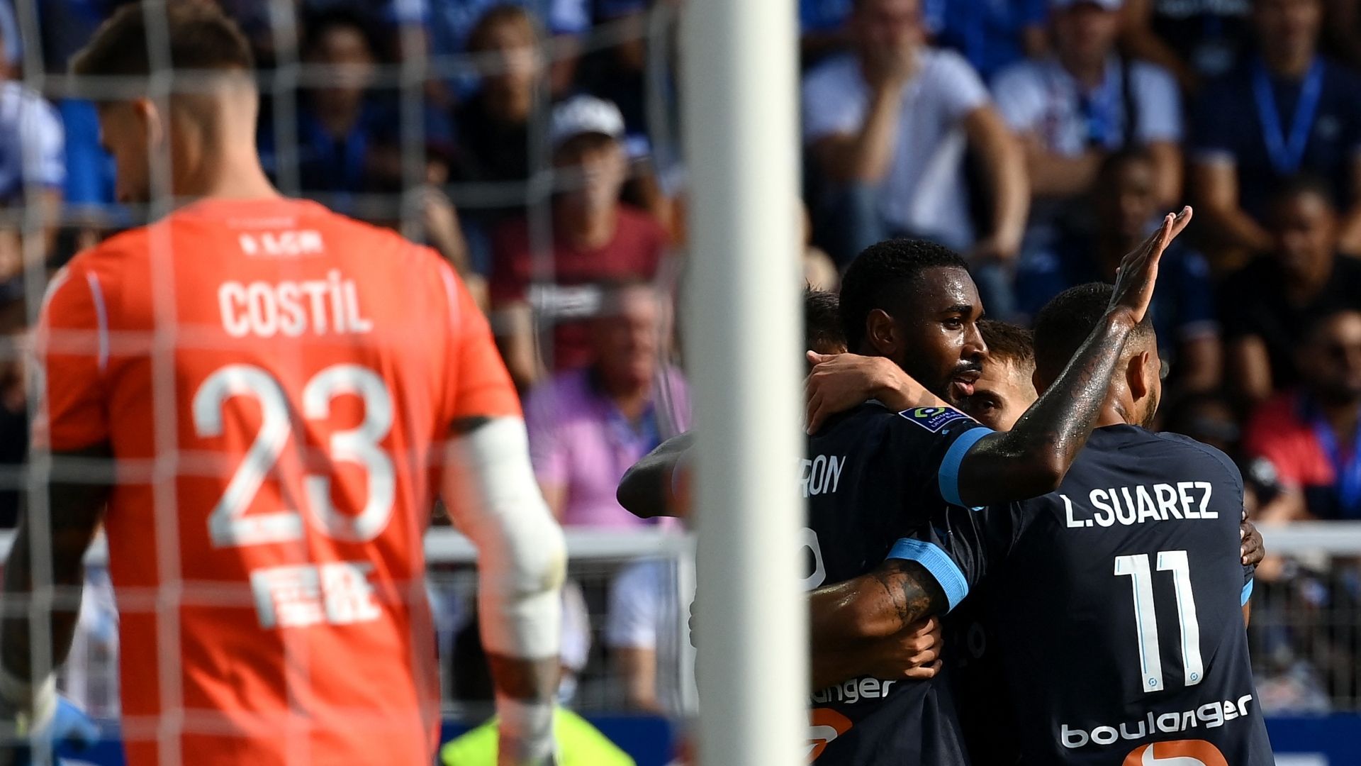 030922 Auxerre Olympique de Marsella Luis Suárez Benoit Costil Gerson