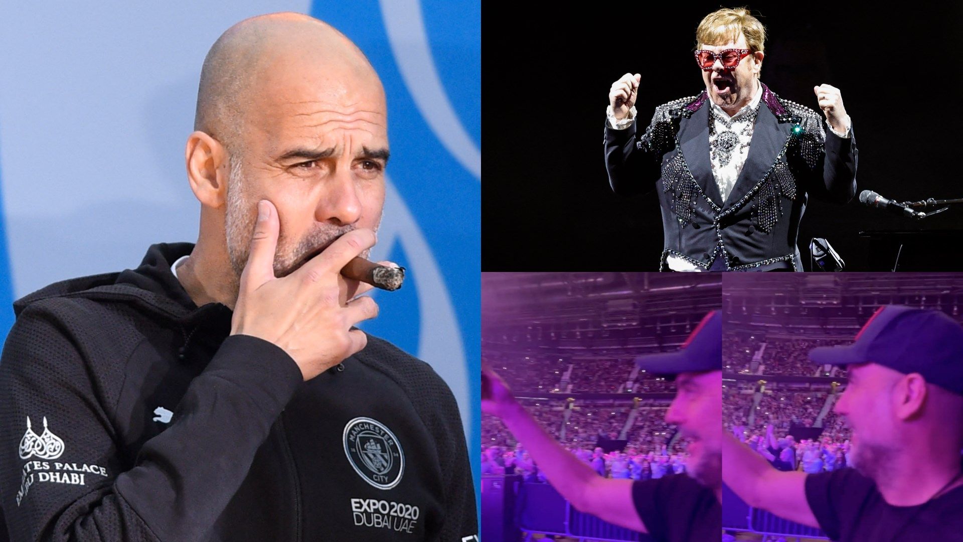 Pep Guardiola Elton John split