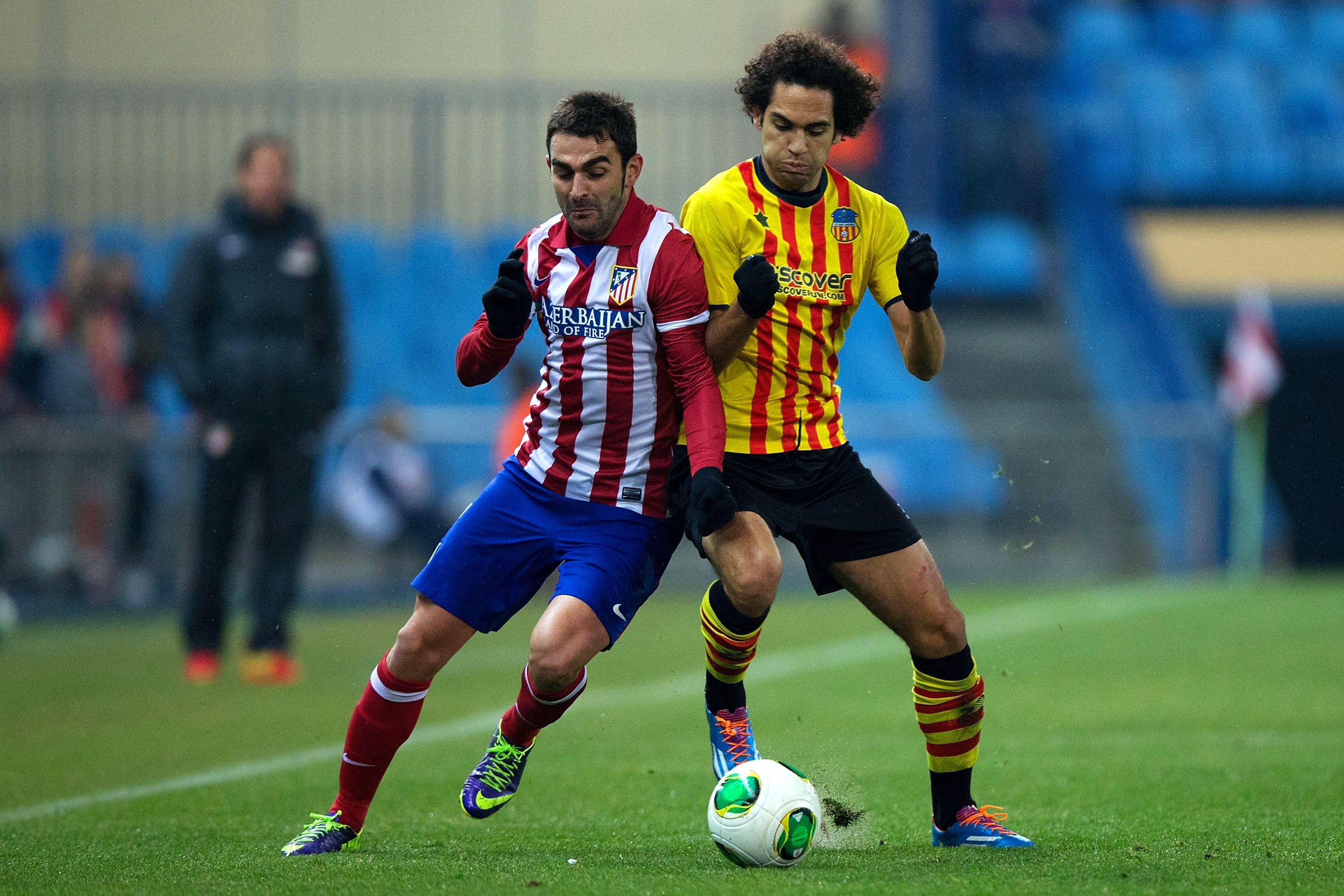 Adrian Lopez Quim Araujo Atletico de Madrid Sant Andreu Copa del Rey 12182013