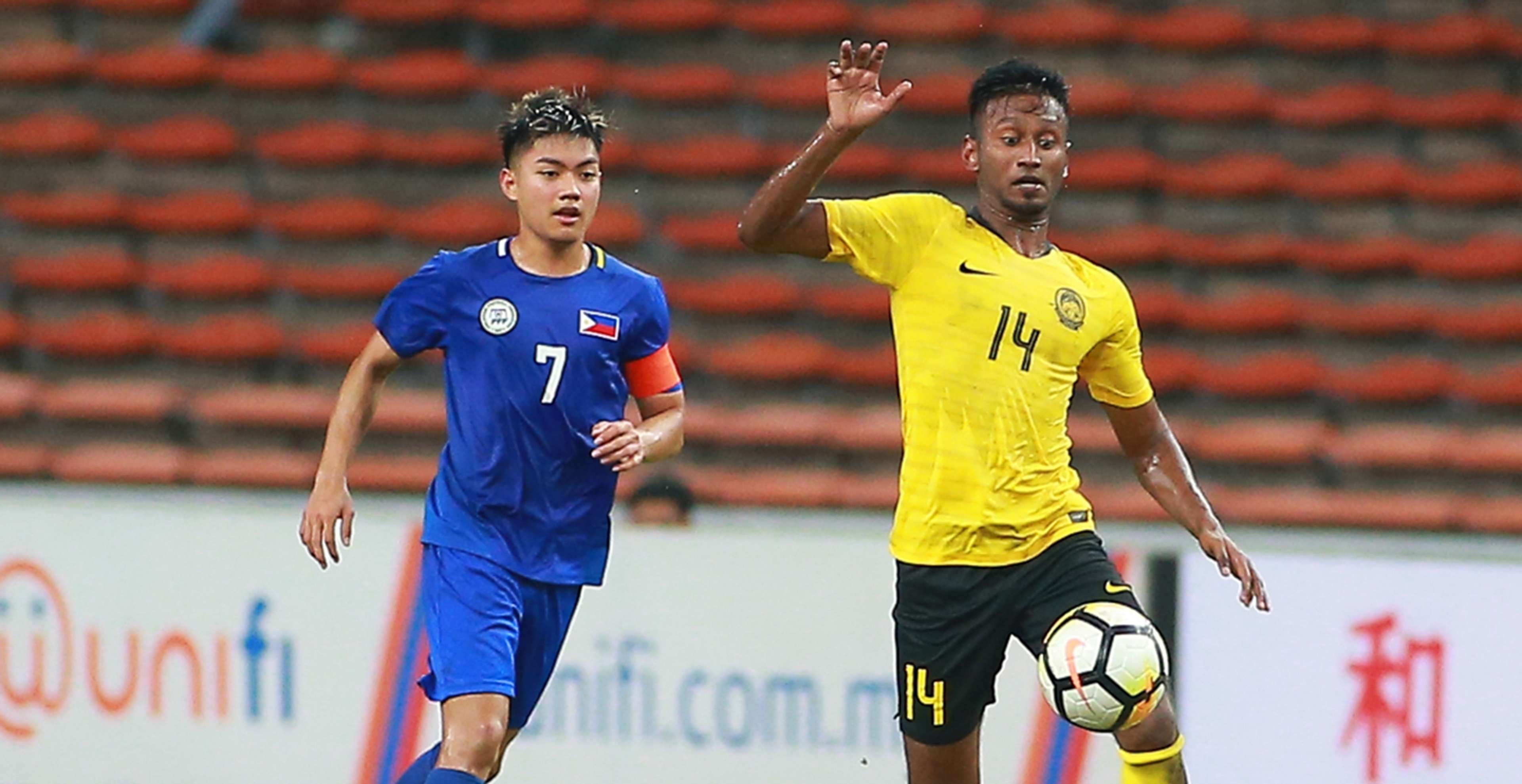 Syamer Kutty Abba, Malaysia U23 v Philippines U23, AFC U23 Championship, 22 Mar 2019