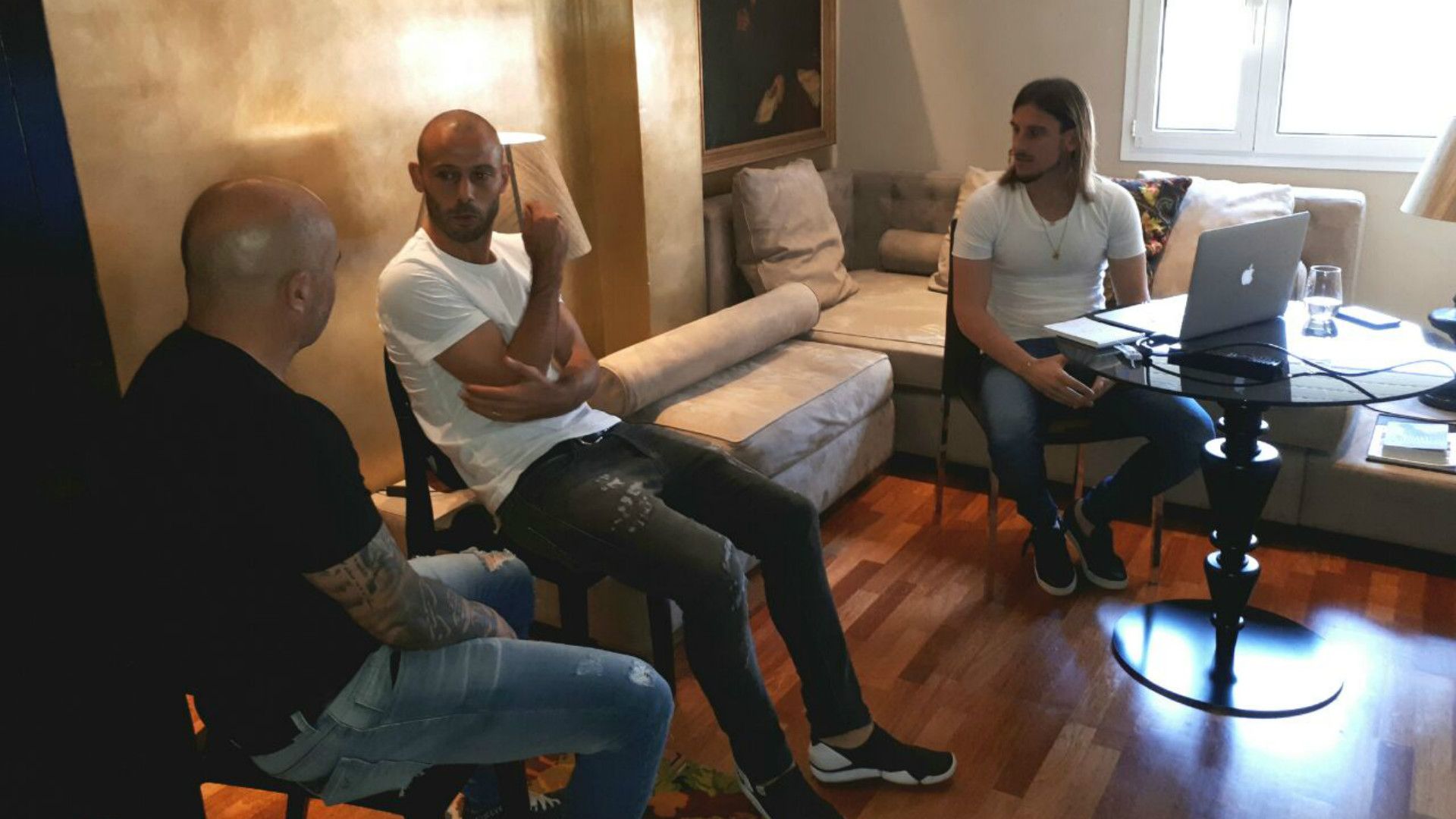 Jorge Sampaoli Javier Mascherano Reunion 09082017