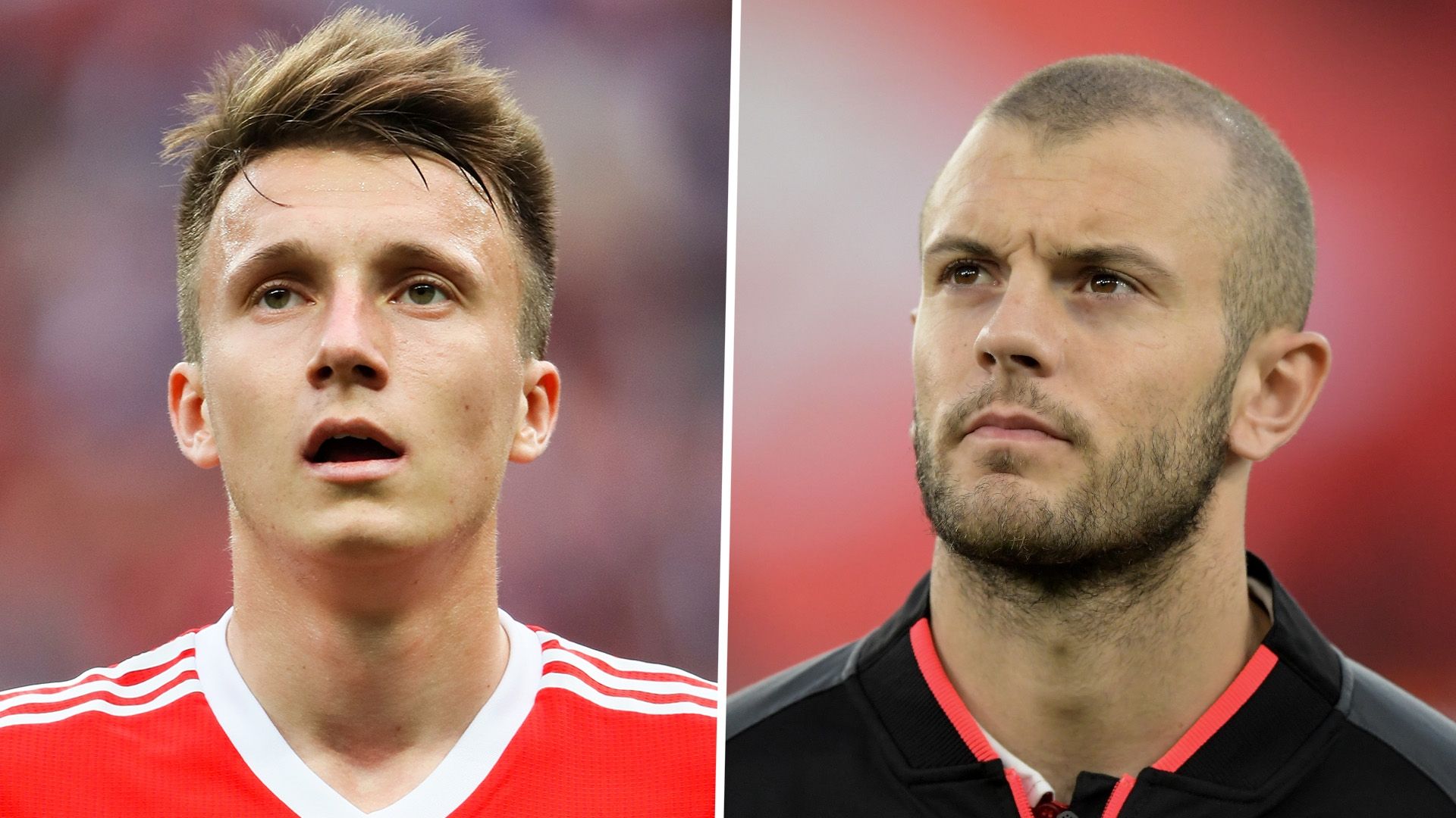 Aleksandr Golovin Jack Wilshere Russia Arsenal 2017-18