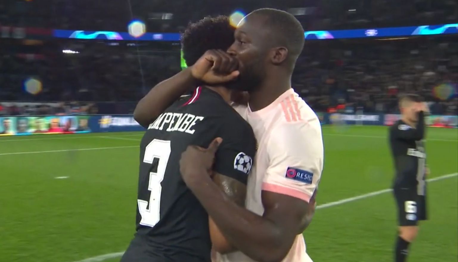 Presnesl Kimpembe Romelu Lukaku PSG Manchester United