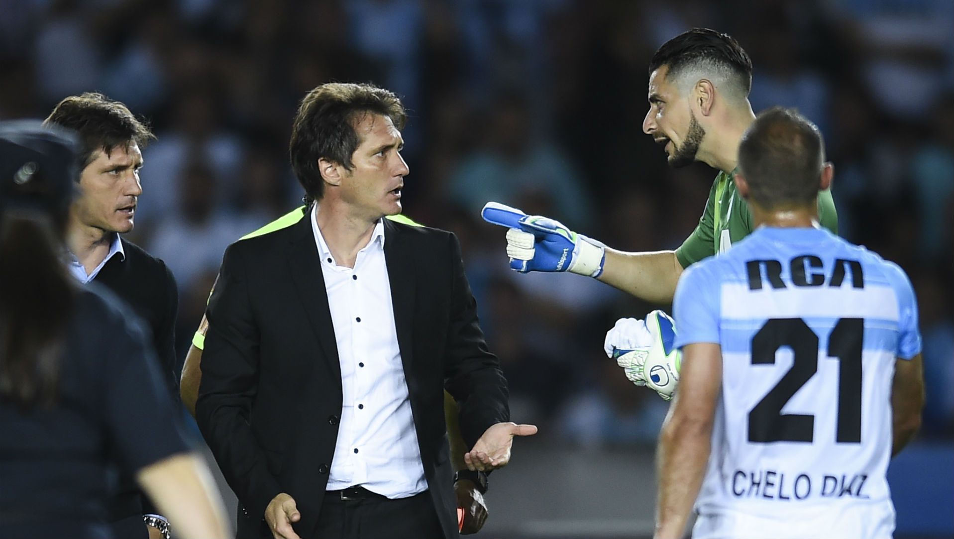 071018 Racing Boca Juniors Marcelo Díaz Gabriel Arias Guillermo y Gustavo Barros Schelotto