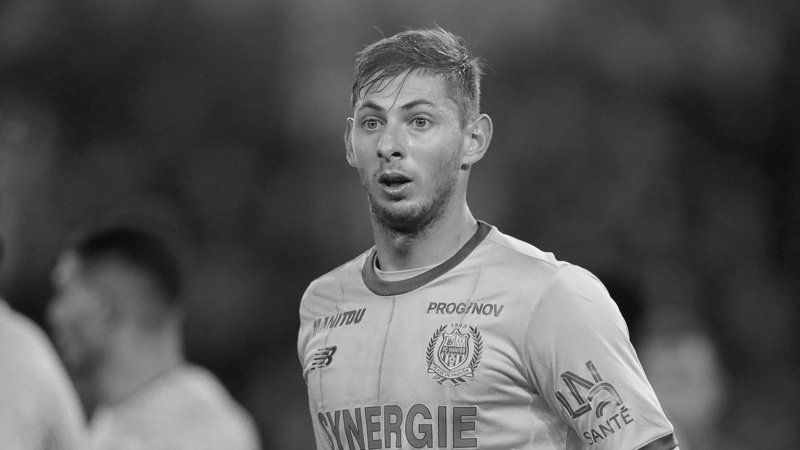 emiliano sala nantes black and white