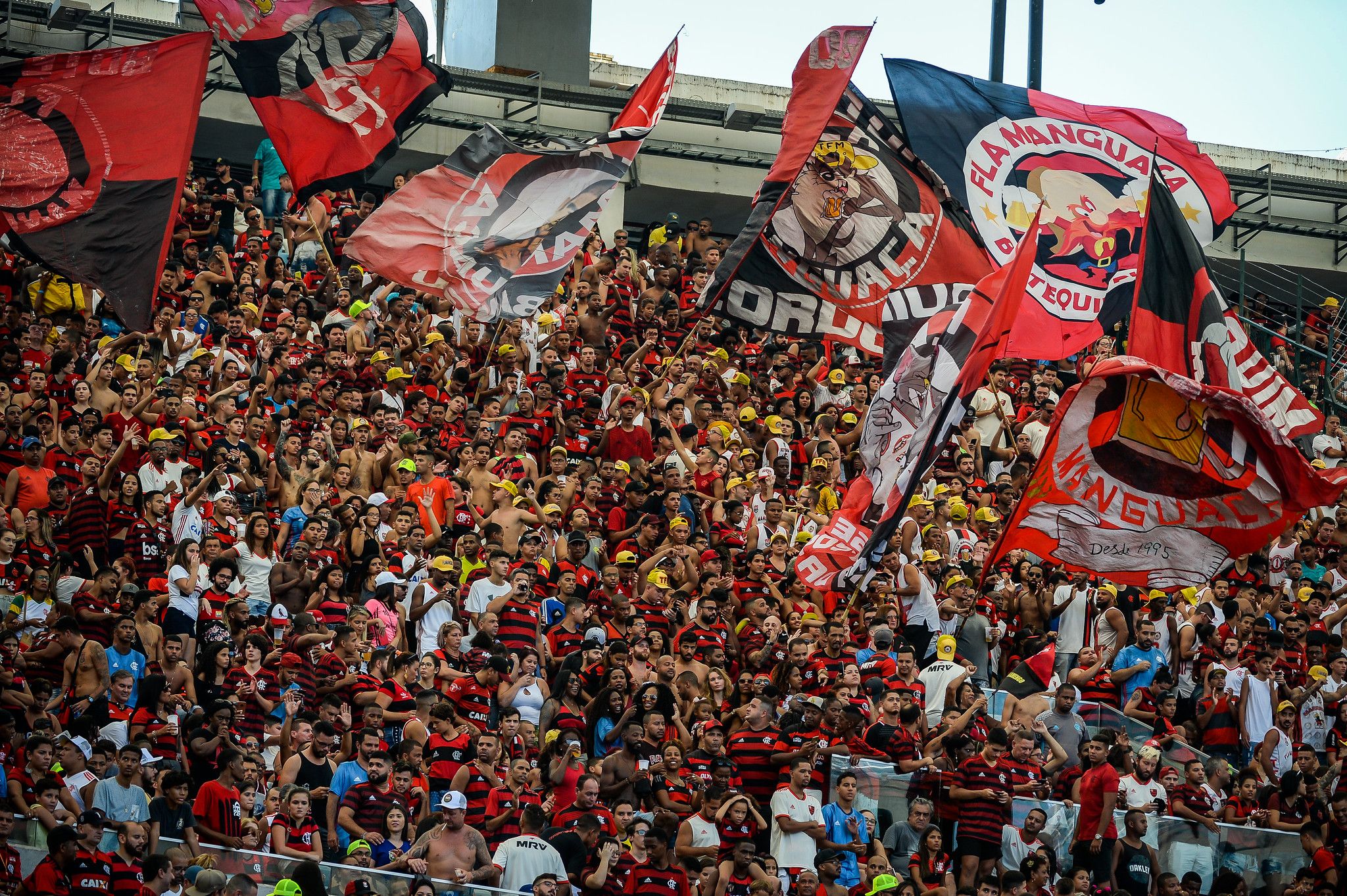 Torcida do Flamengo em vitória sobre a Chapecoense no Maracanã