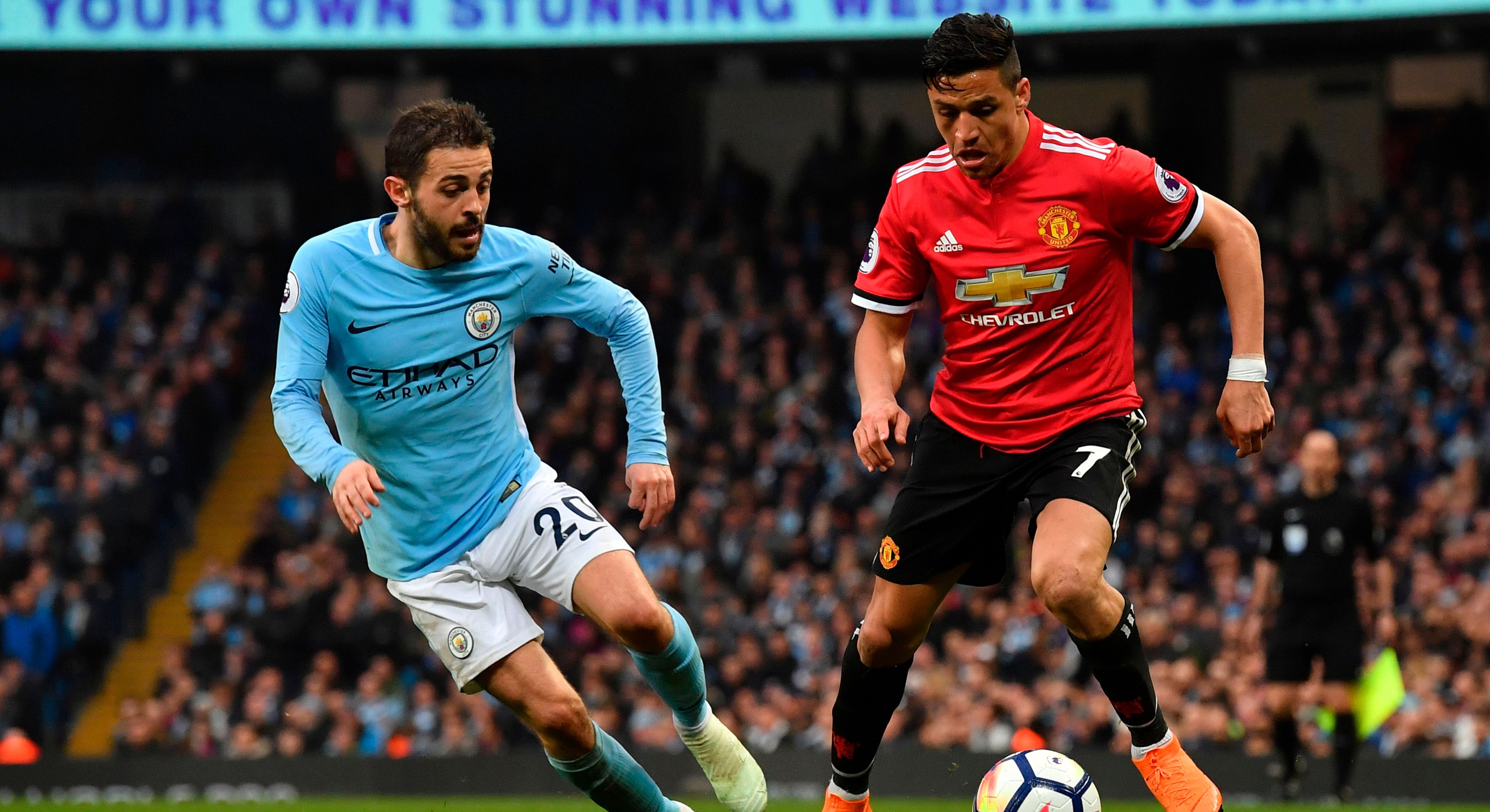 Alexis Sanchez Bernando Silva Manchester United Manchester City