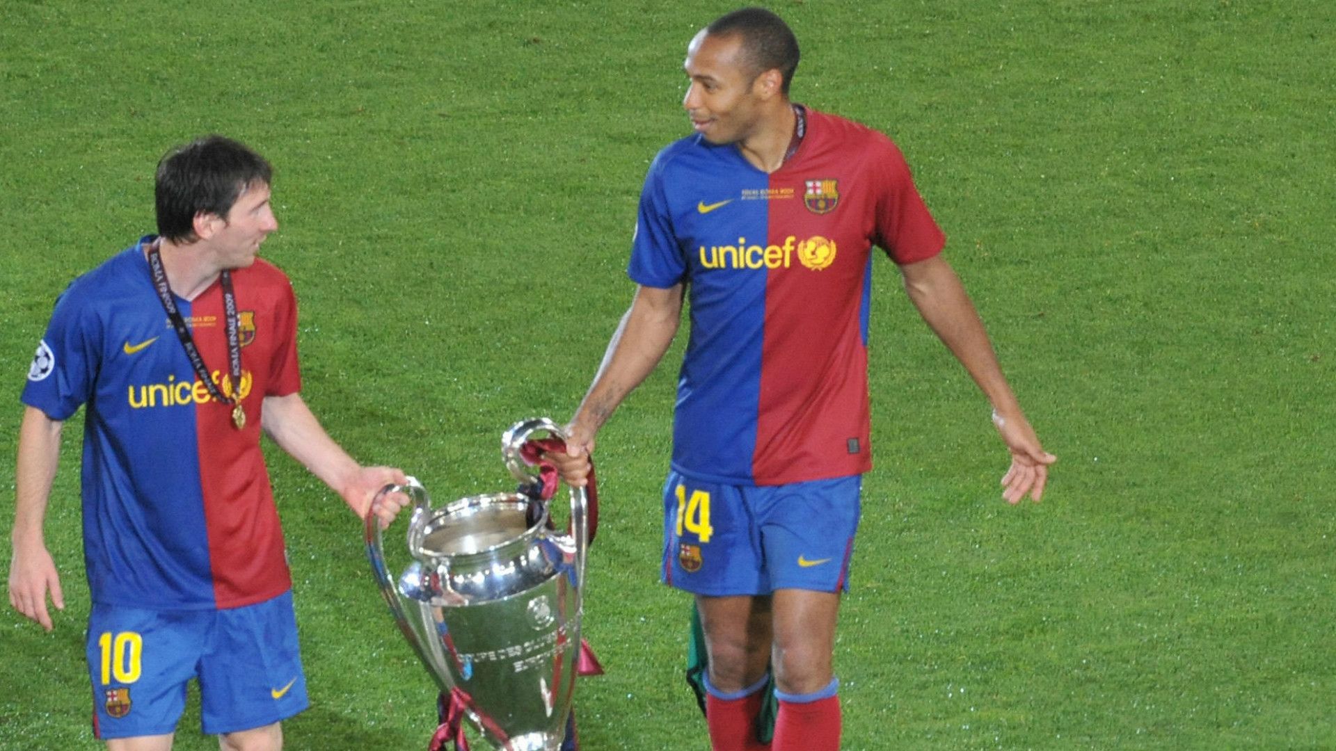 Messi Henry Barcelona