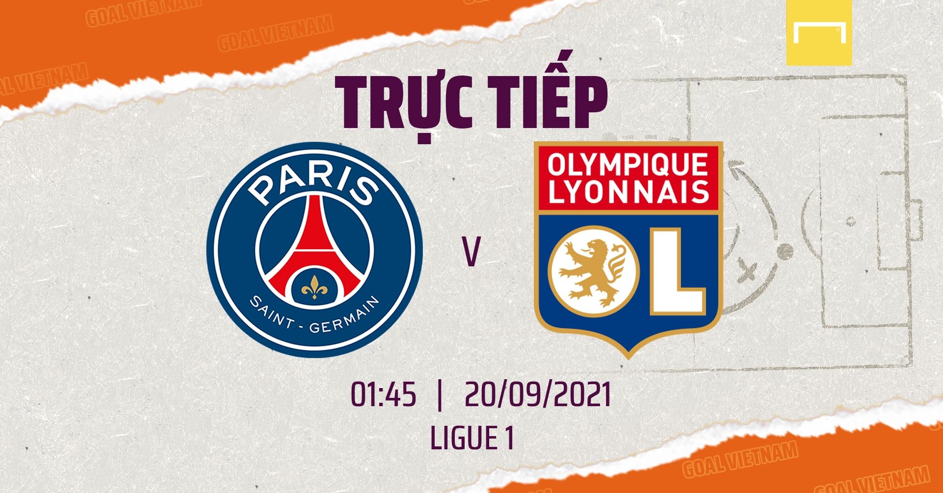 Live PSG vs Lyon 2021/22 Ligue 1 GFX