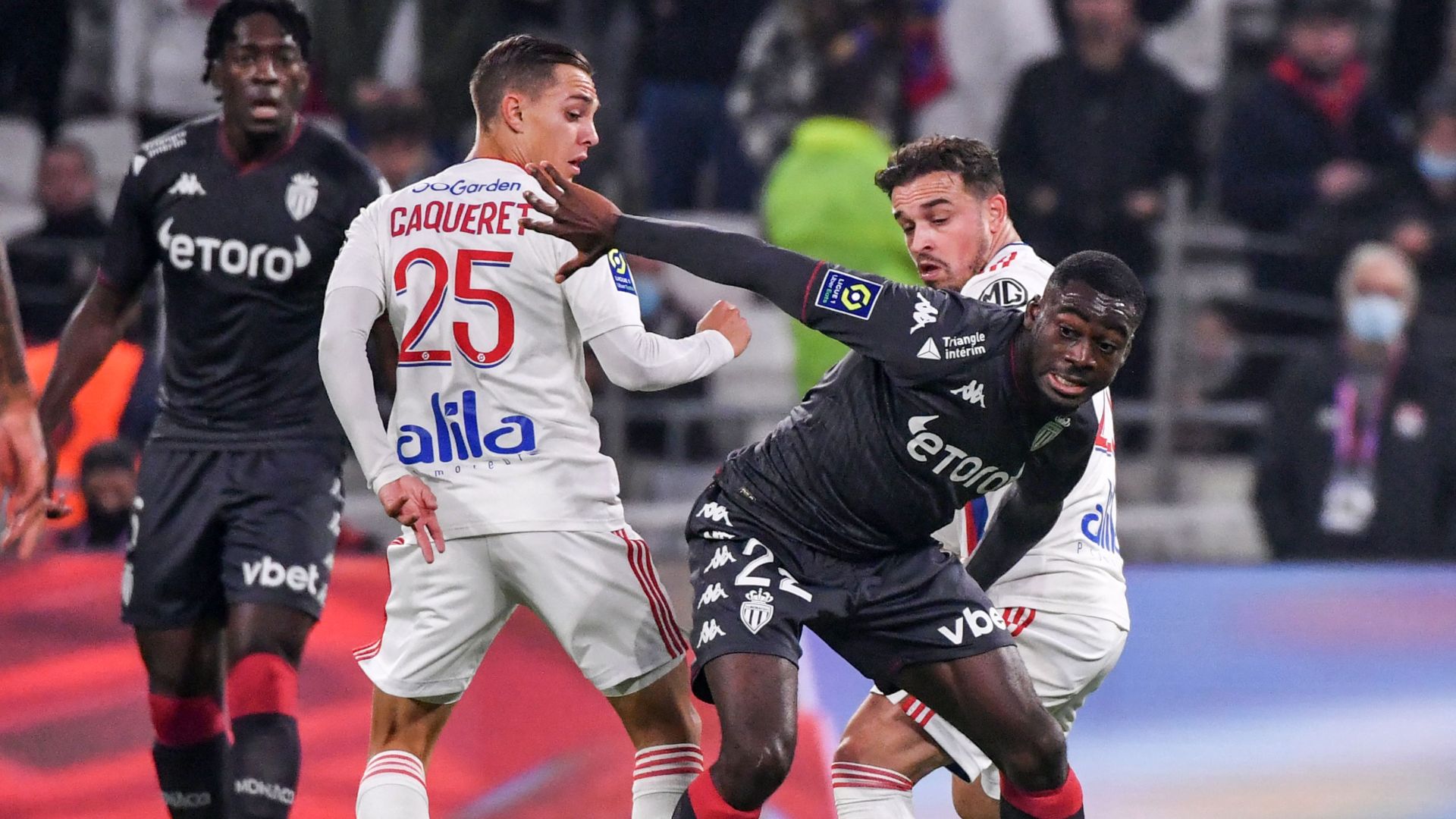 Maxence Caqueret Youssouf Fofana Lyon Monaco Ligue 1 16102021