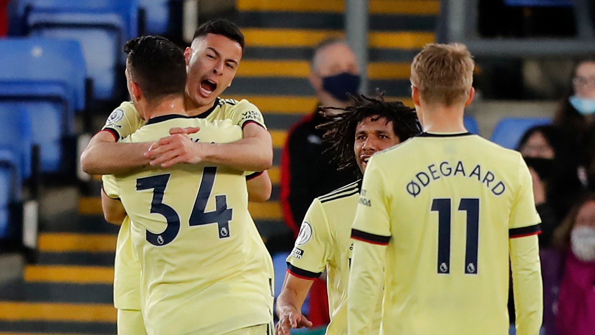 Gabriel Martinelli Crystal Palace vs Arsenal Premier League 2020-21