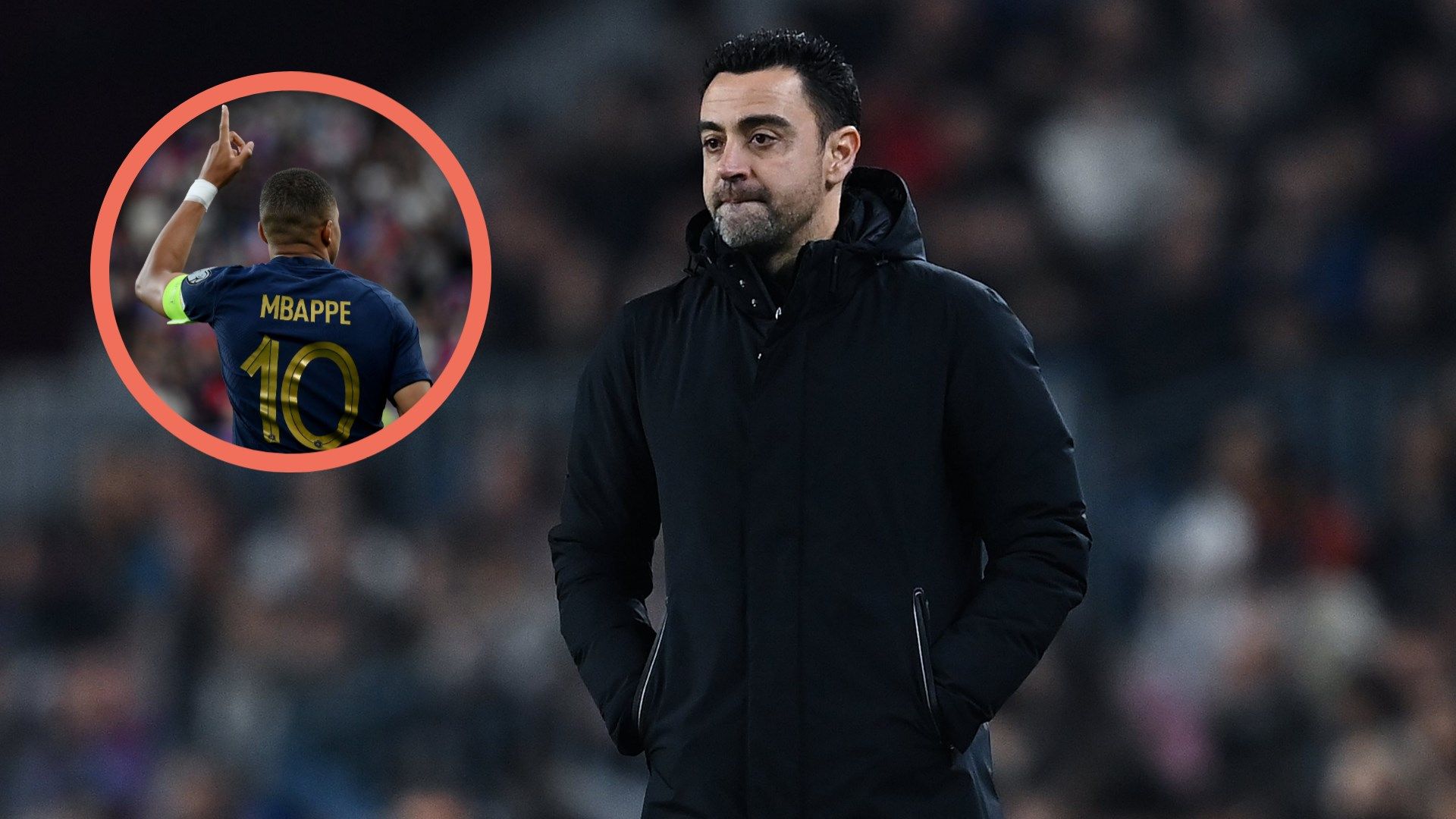 Xavi, Kylian Mbappe GFX