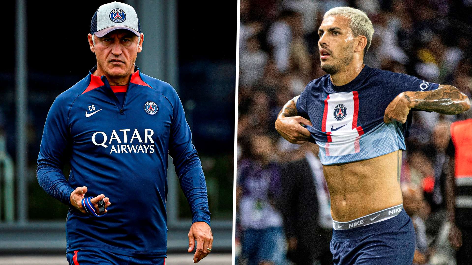 PSG Christophe Galtier Leandro Paredes GFX