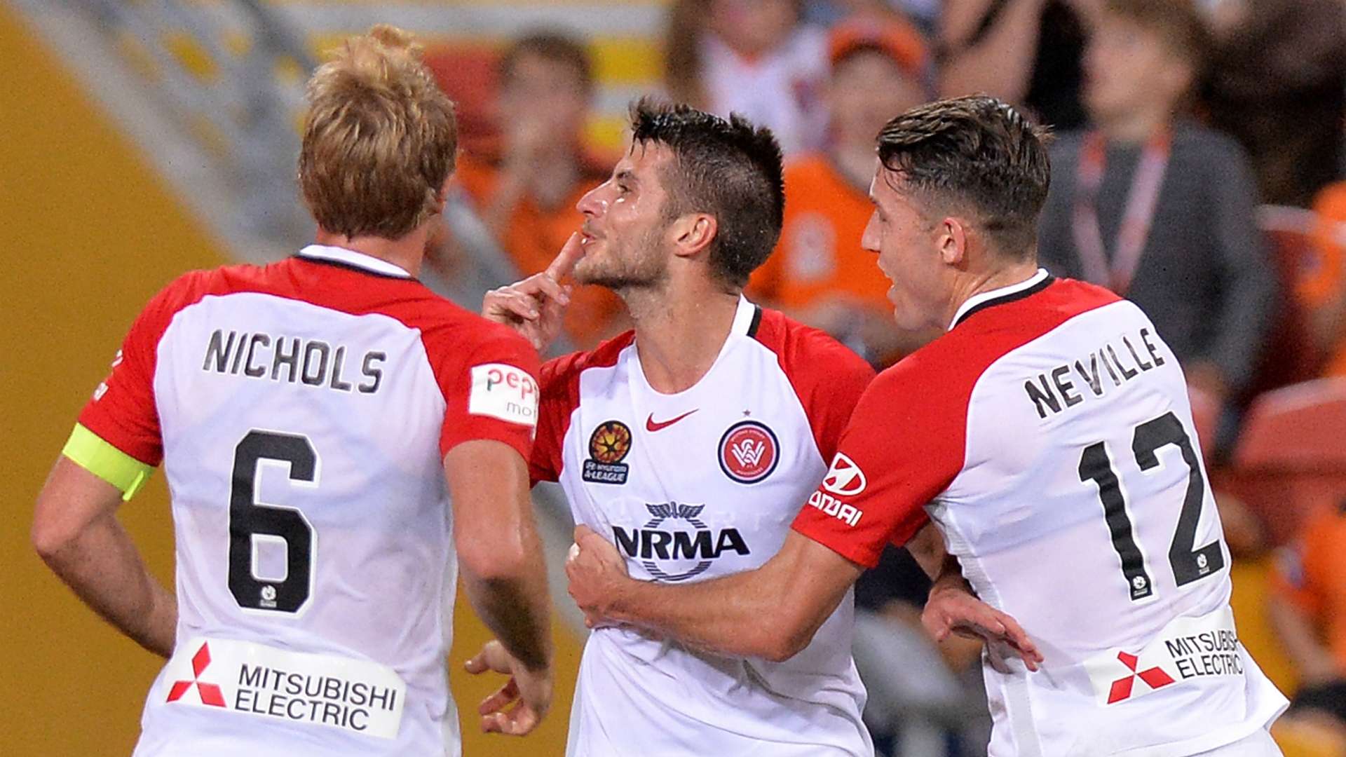 Terry Antonis Brisbane Roar v Western Sydney Wanderers A-League 21042017