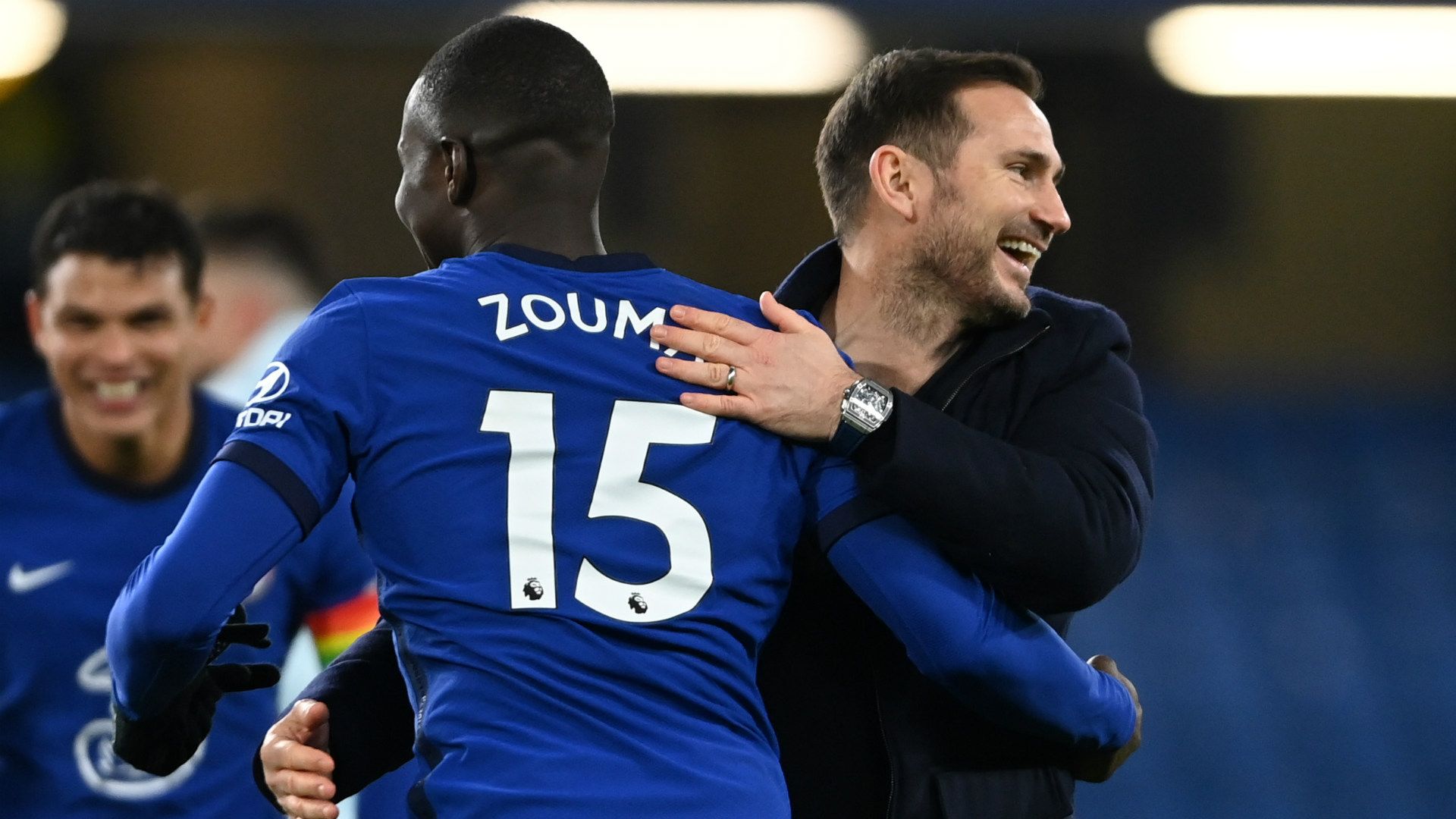 Kurt Zouma Frank Lampard Chelsea 2020-21