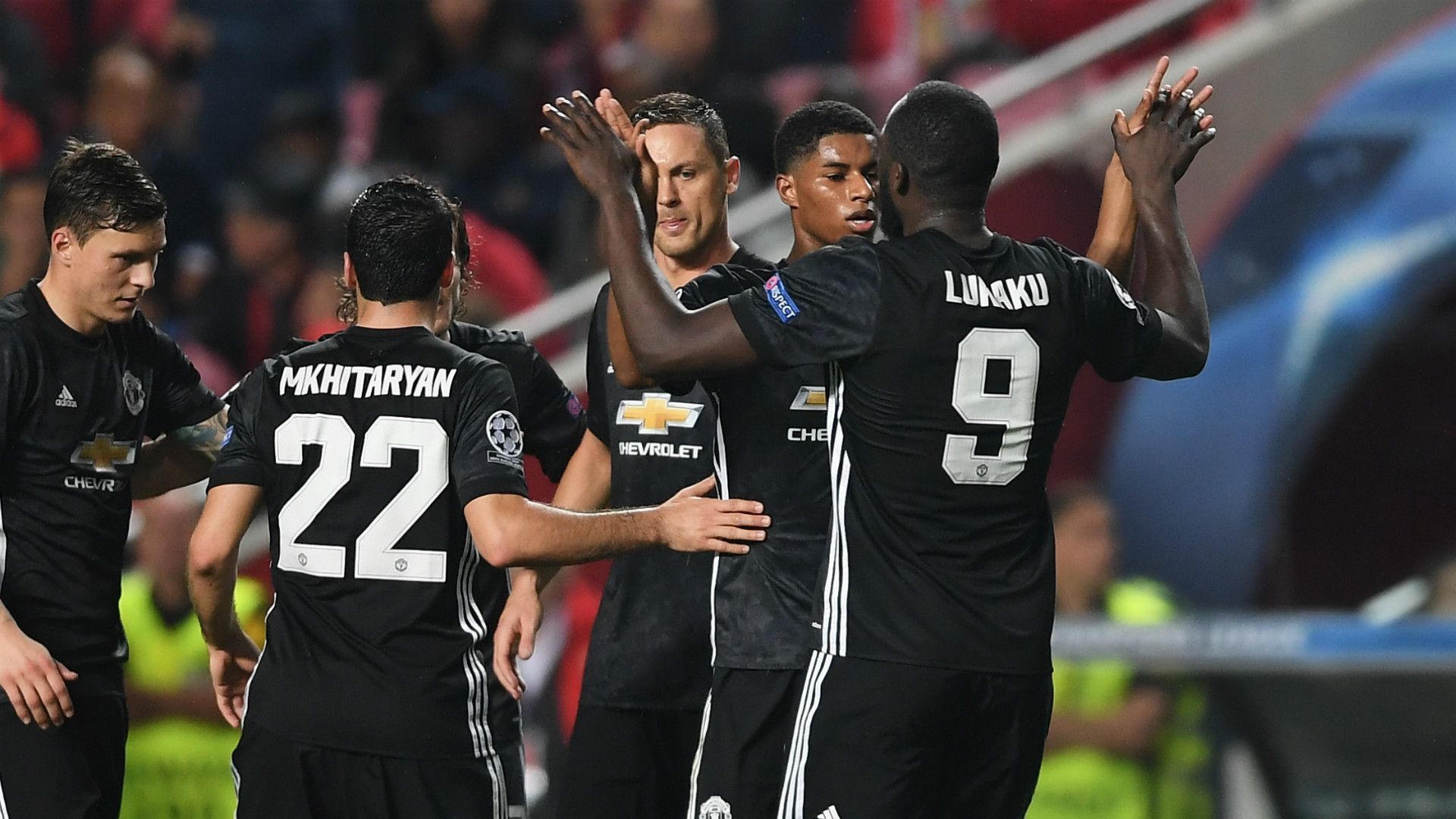 Marcus Rashford Romelu Lukaku Manchester United 18102017