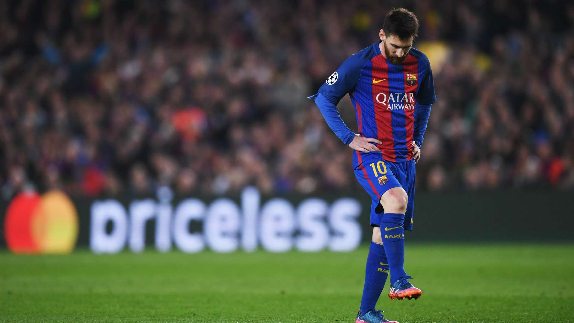 Lionel Messi Barcelona PSG UEFA Champions League 08032016