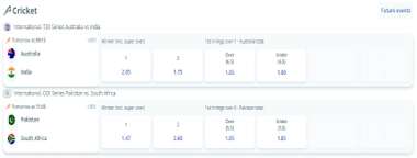 YesPlay ZA Cricket Betting