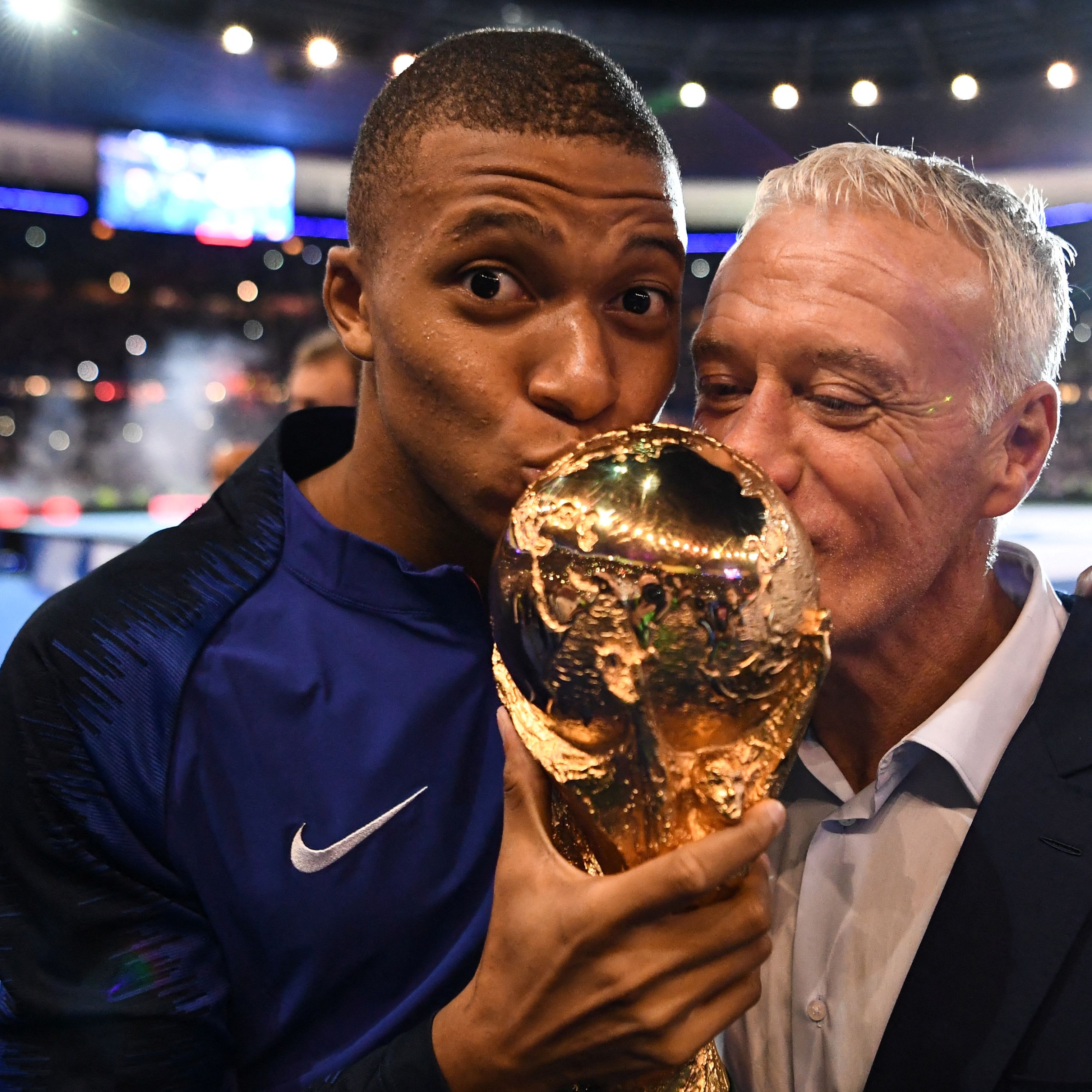 Mbappé Deschamps 2018 World Cup