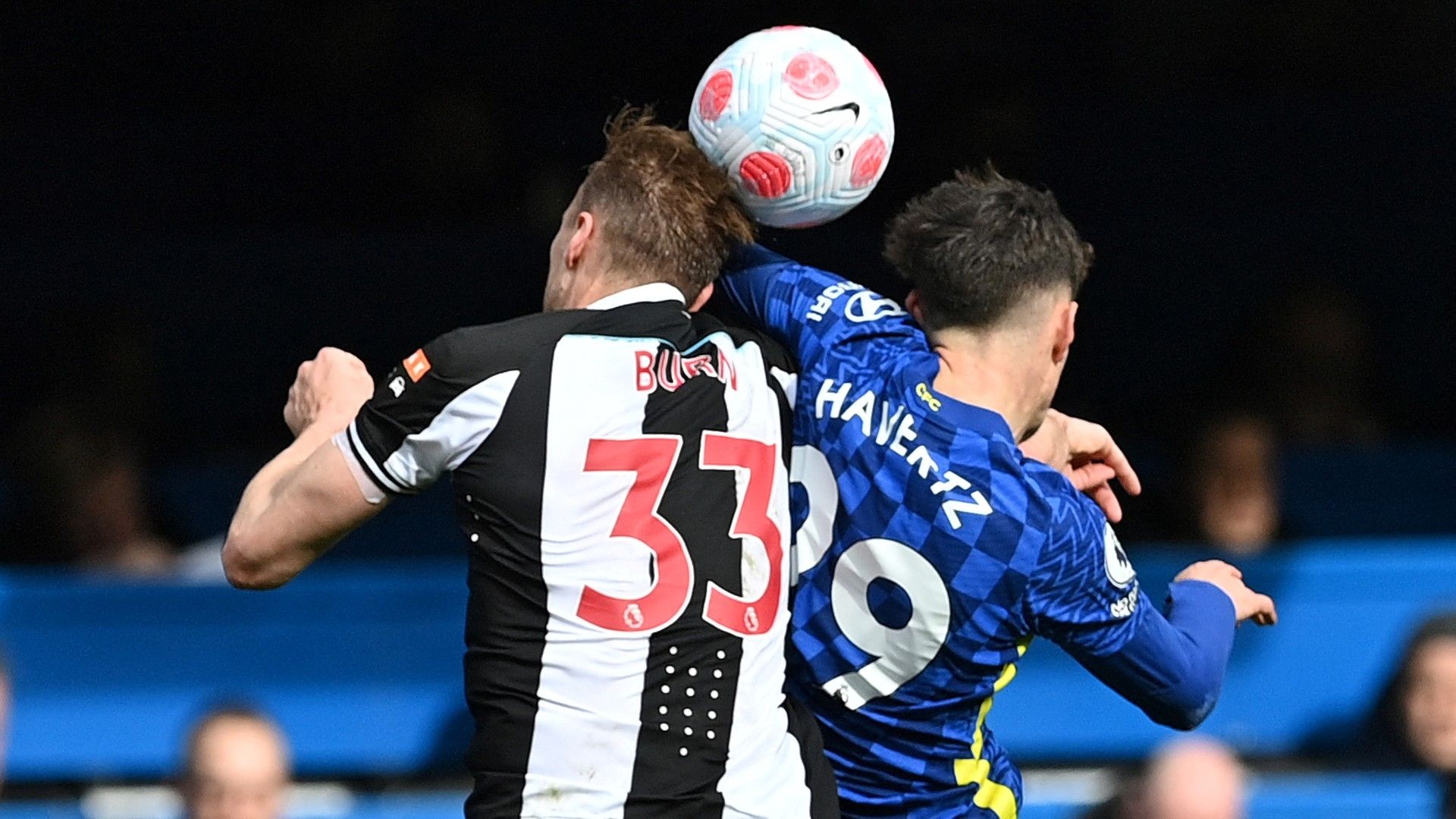 Kai Havertz Dan Burn Chelsea vs Newcastle Premier League 2021-22