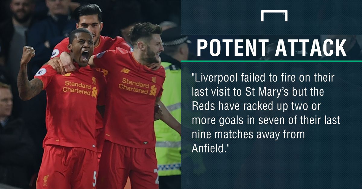 GFX FACT SOUTHAMPTON V LIVERPOOL