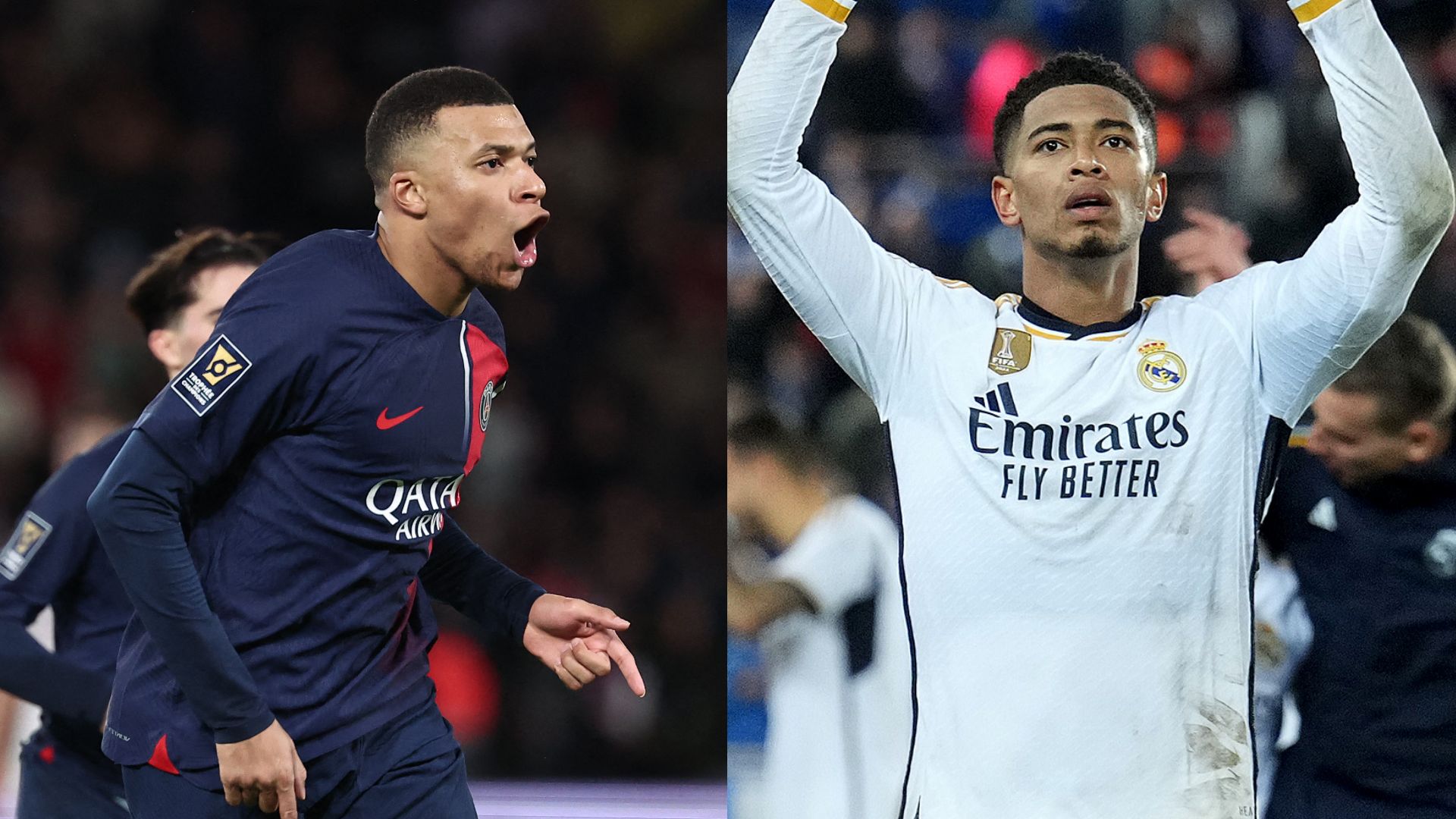 Kylian Mbappe Jude Bellingham Split