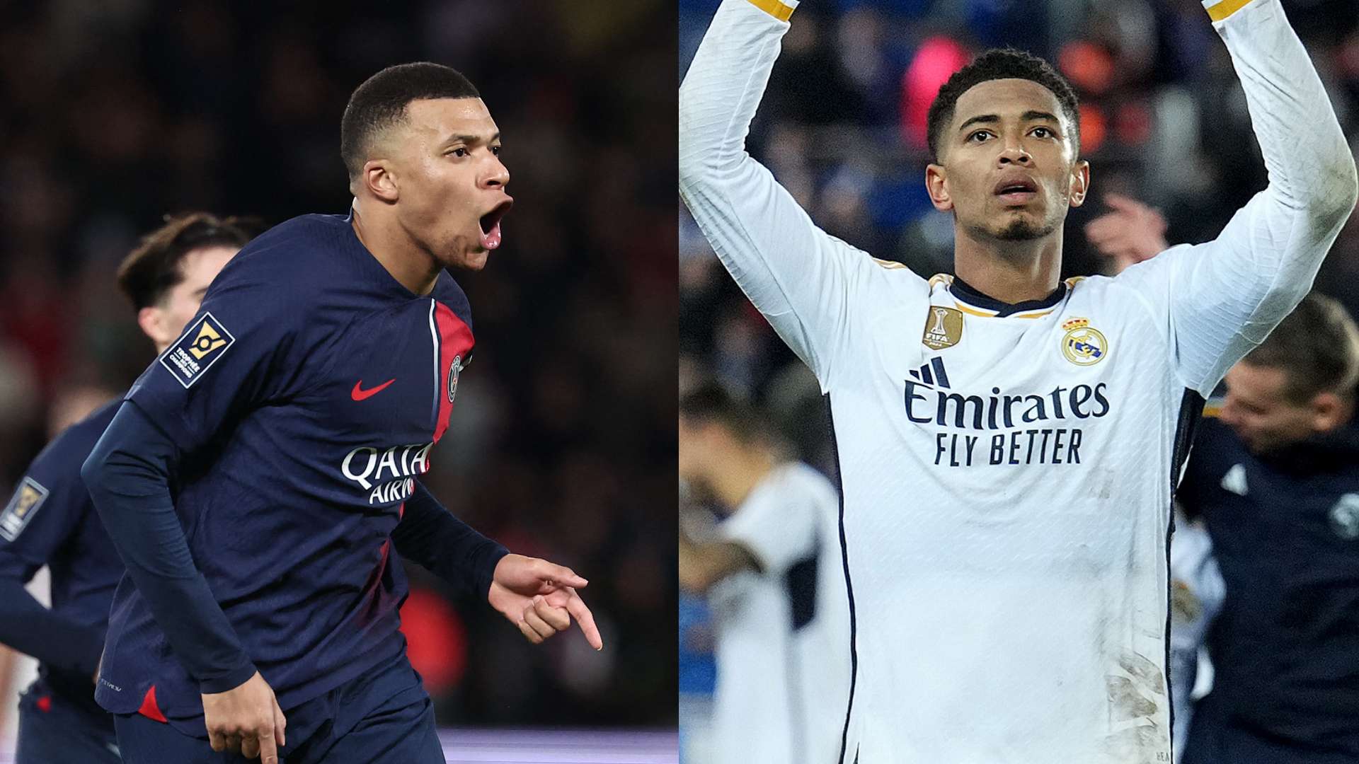 Kylian Mbappe Jude Bellingham Split