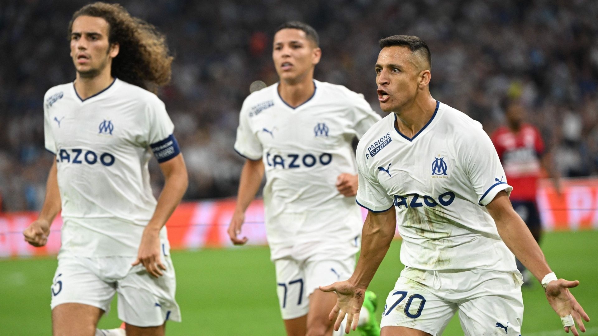 100922 Olympique de Marsella Lille Mattéo Guendouzi Alexis Sánchez