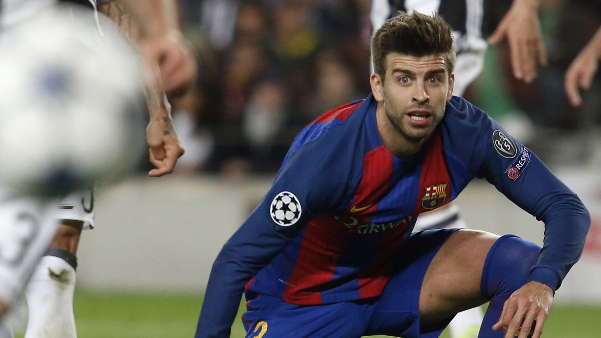 Gerard Pique Barcelona Juventus UCL 19042017