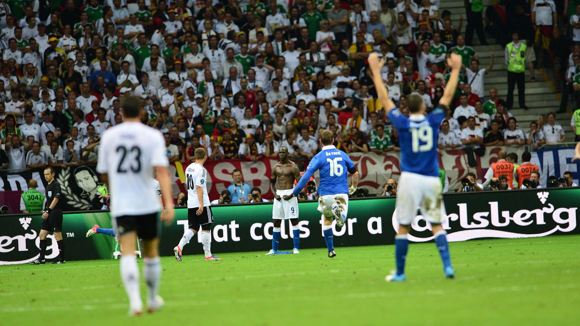 Mario Balotelli Italy Germany Euro 2012