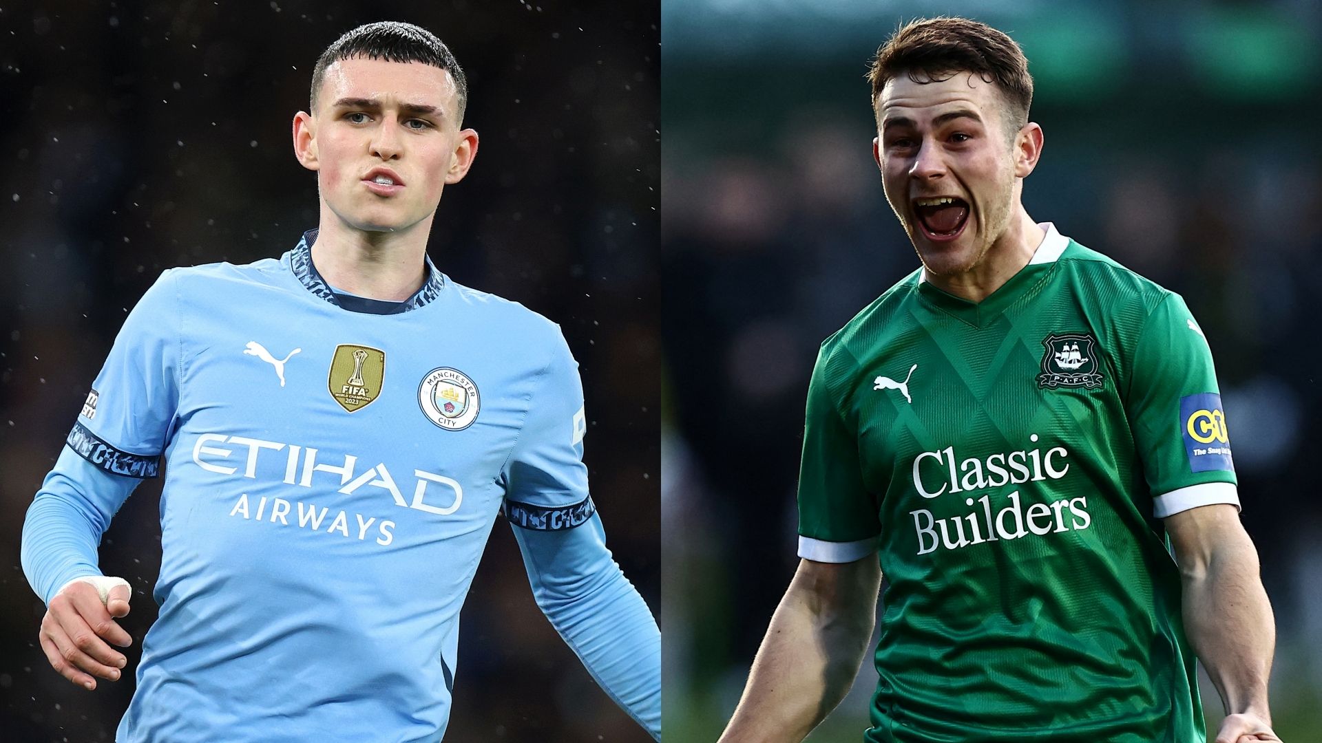 Phil Foden Man City Adam Randell Plymouth