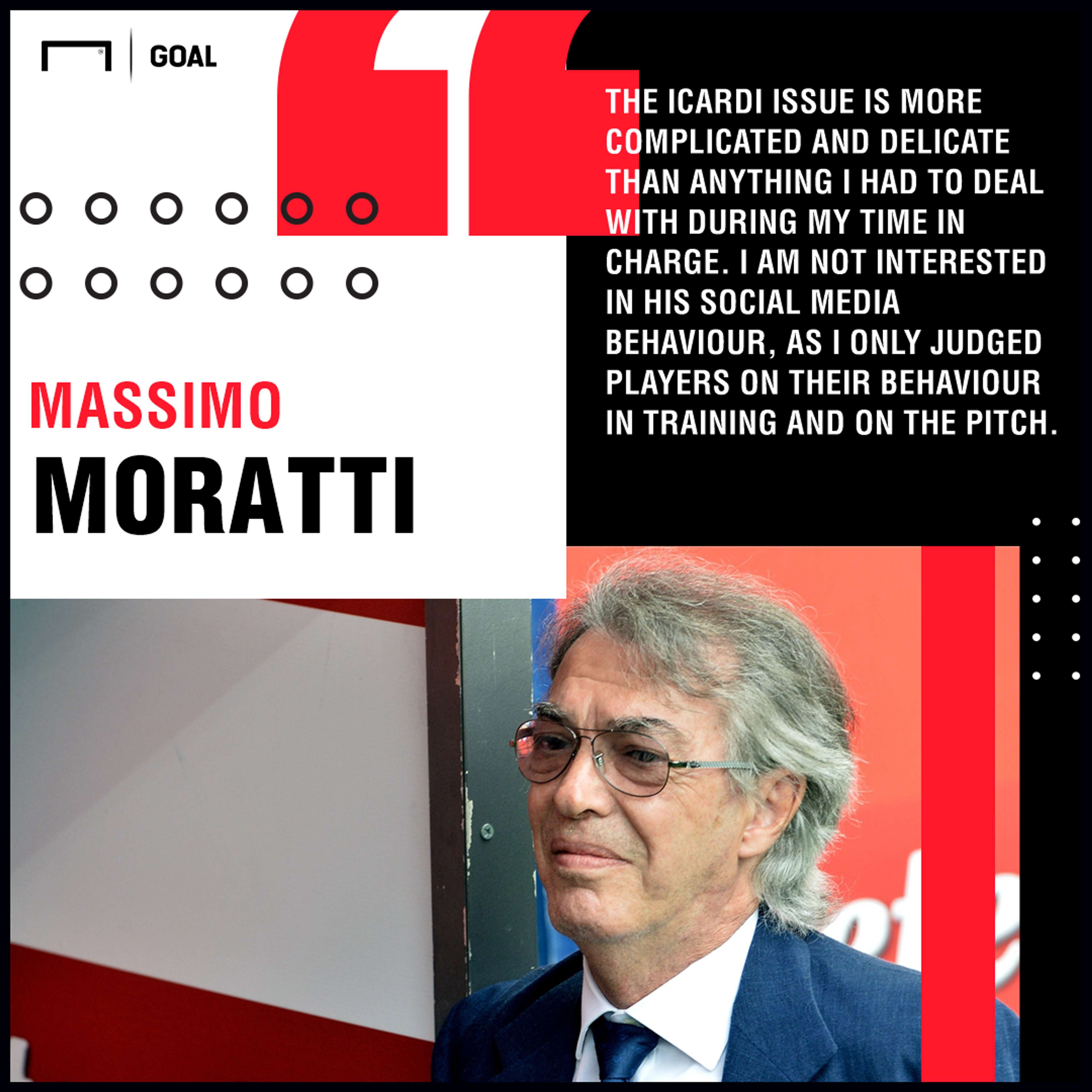 Massimo Moratti Mauro Icardi Inter PS