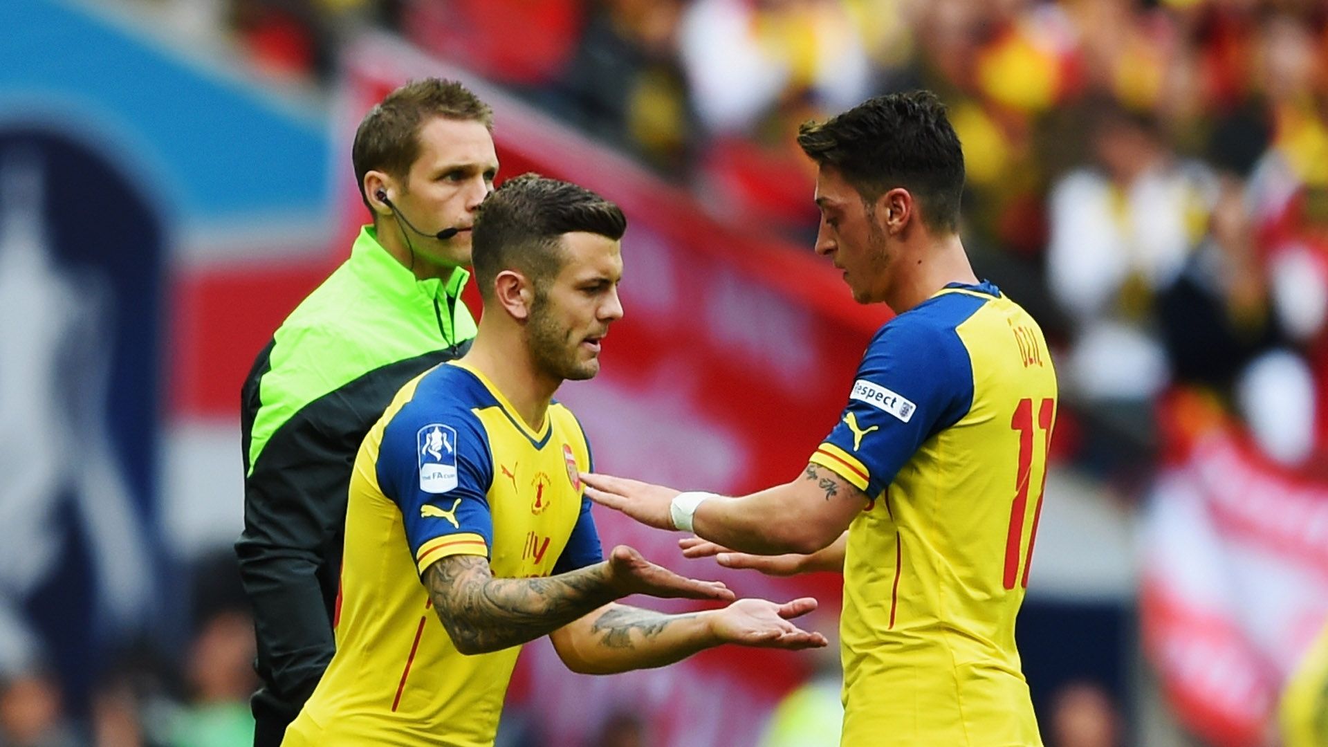 Jack Wilshere Mesut Ozil Arsenal Premier League