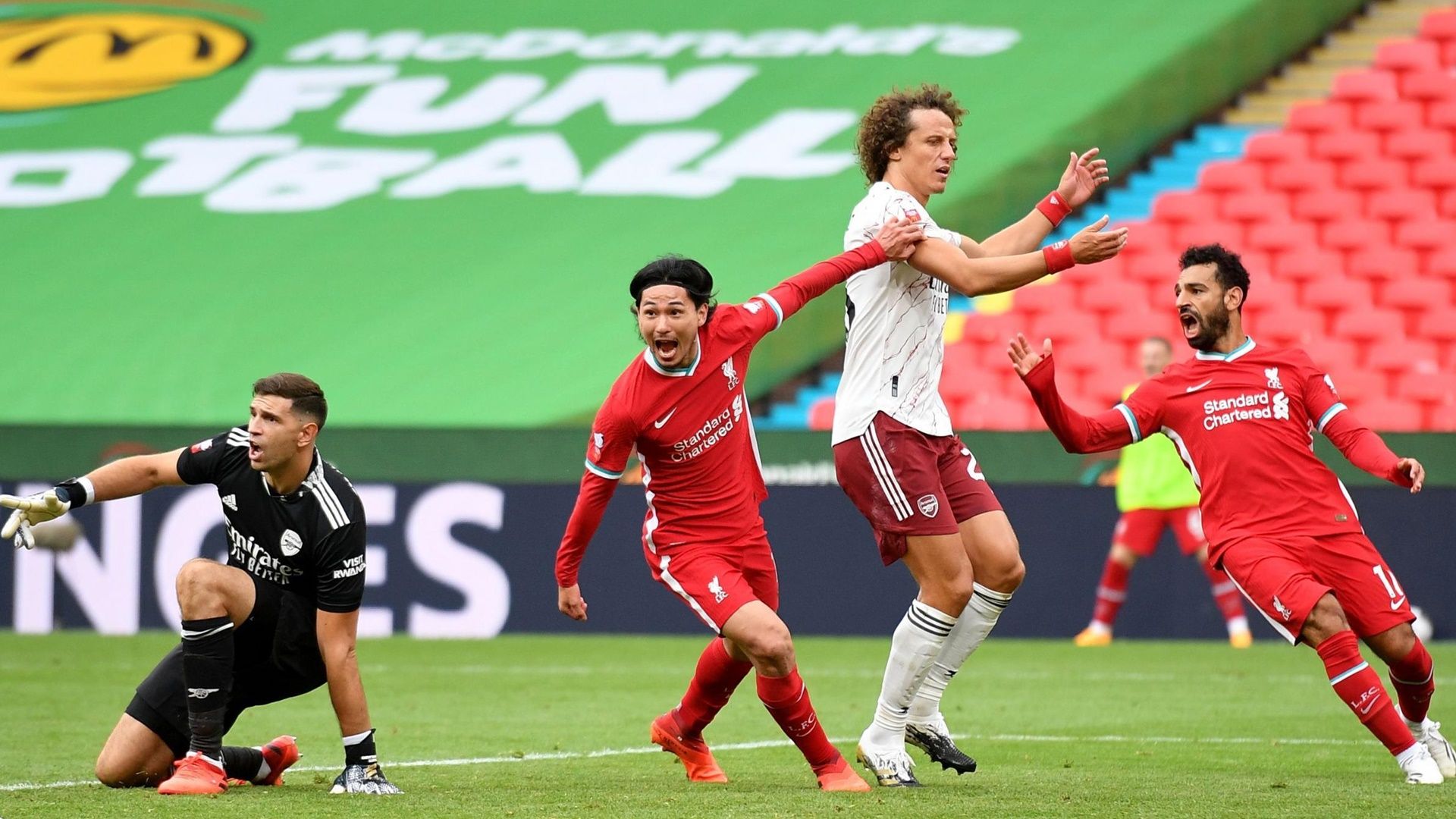 Takumi Minamino Arsenal vs Liverpool Community Shield