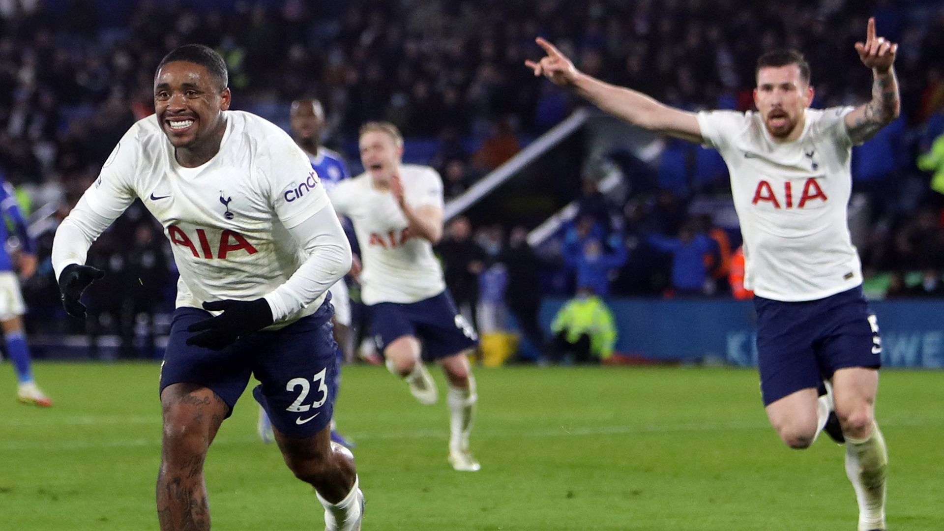 Steven Bergwijn Leicester Tottenham