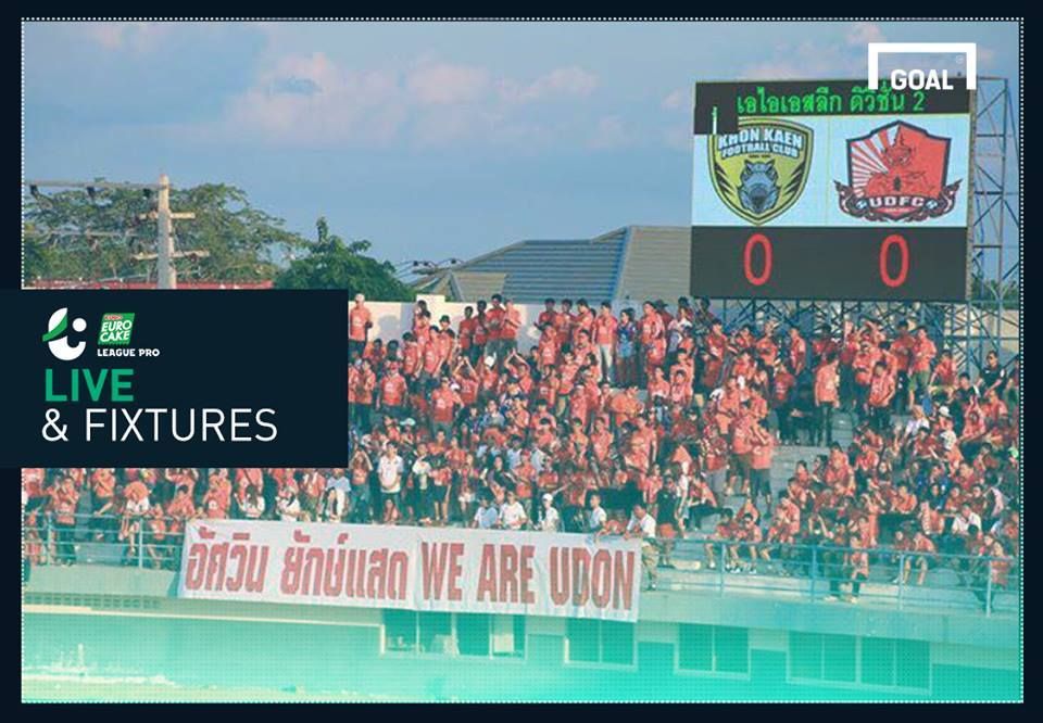 โปรแกรม ยูโร่เค้ก ลีกโปร(T3)นัดที่ 21 : บิ๊กแมตช์อีสานเหนือ อุดร บุก แดนหมอแคน