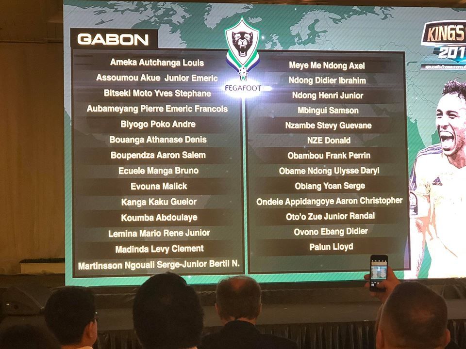 รายชื่อ คิงส์คัพ - กาบอง