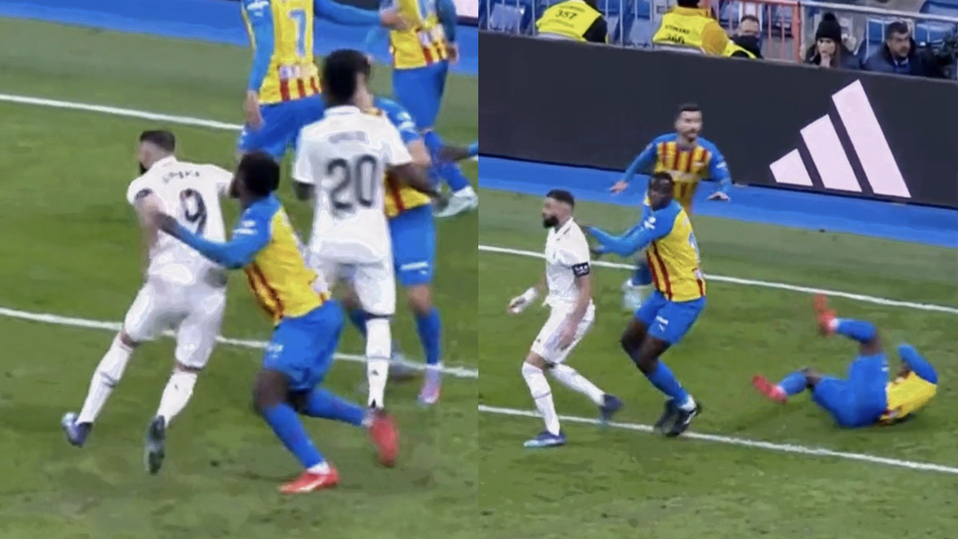 Musah Benzema split Valencia Real Madrid