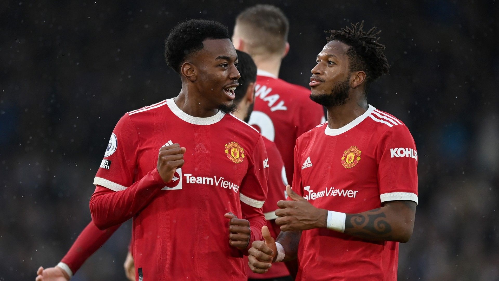 Anthony Elanga Fred Manchester United Leeds 2021-22