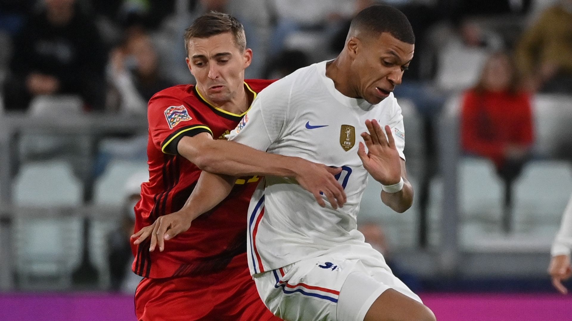 Castagne Mbappè Belgium France Nations League