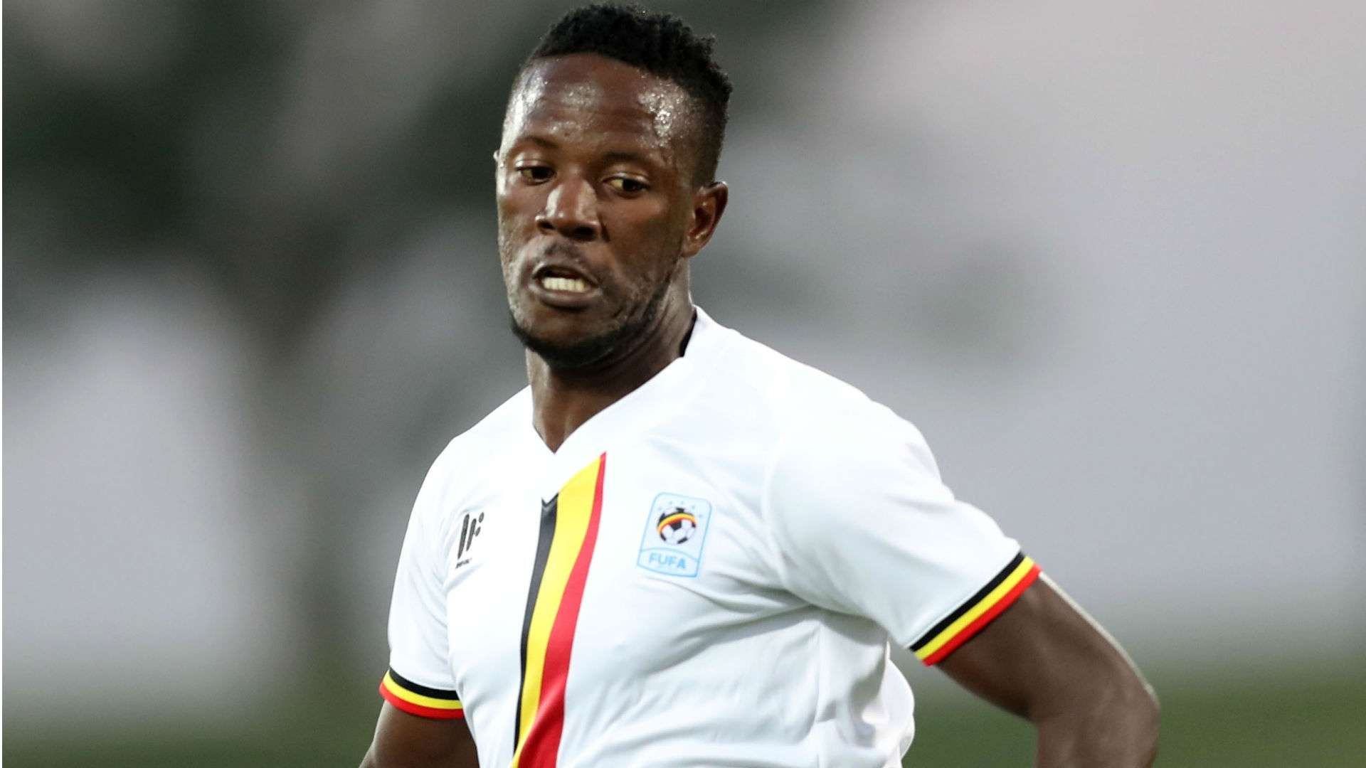 Juma Balinya of Uganda during the 2019 Cosafa Cup match between South Africa and Uganda.
