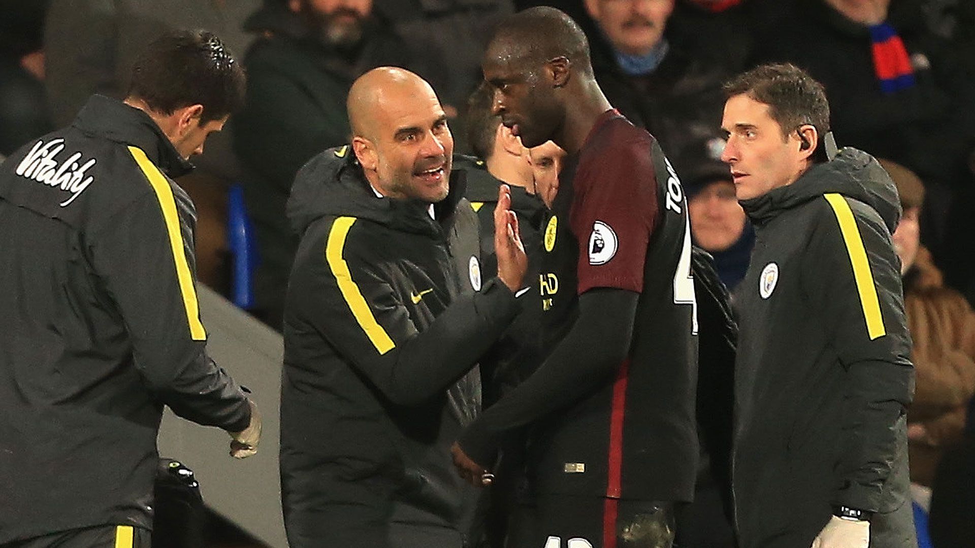 Yaya Toure Pep Guardiola Manchester City 19112016